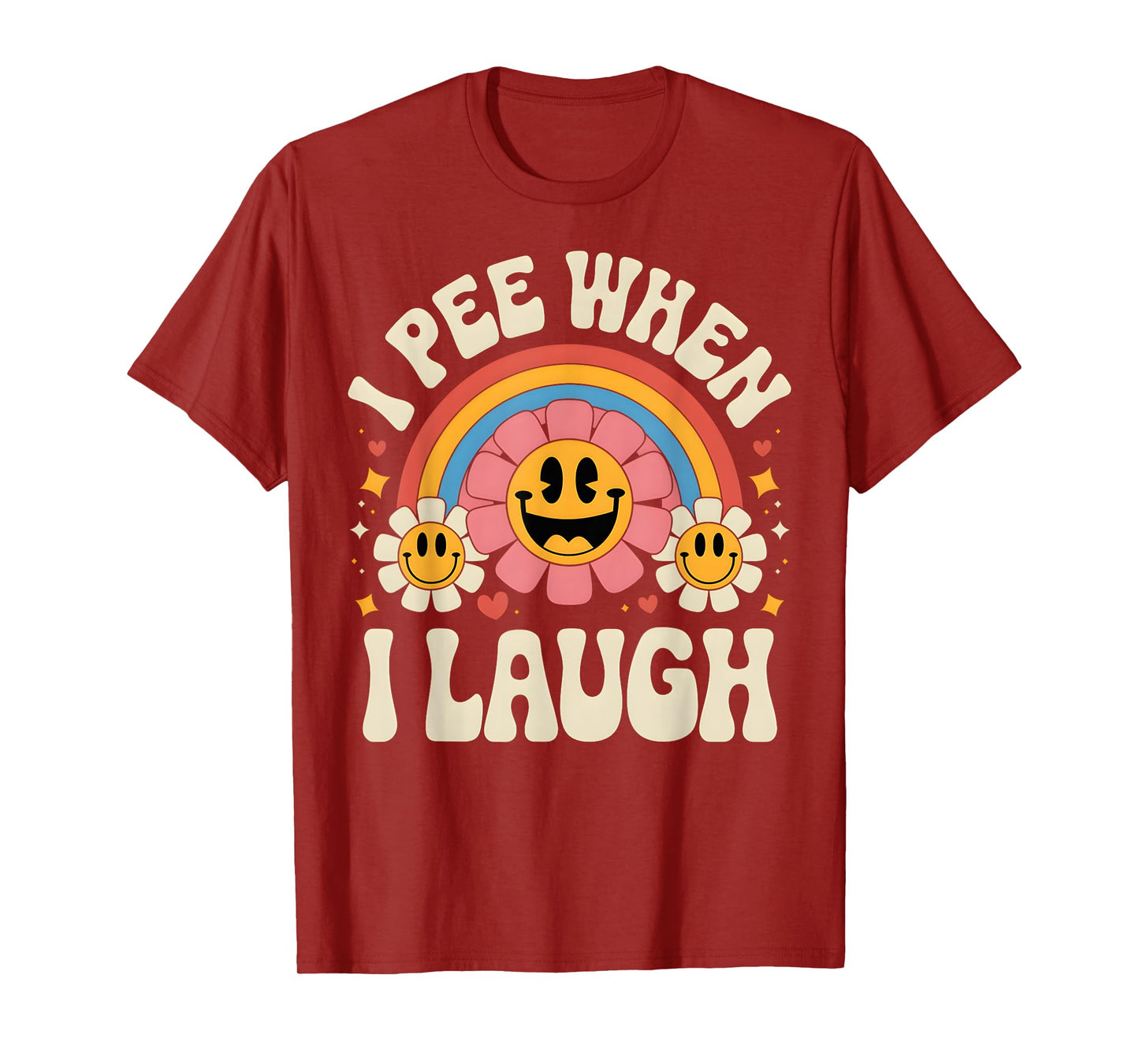 Funny Hilarious I Pee When I Laugh Retro Humor for Adults T-Shirt