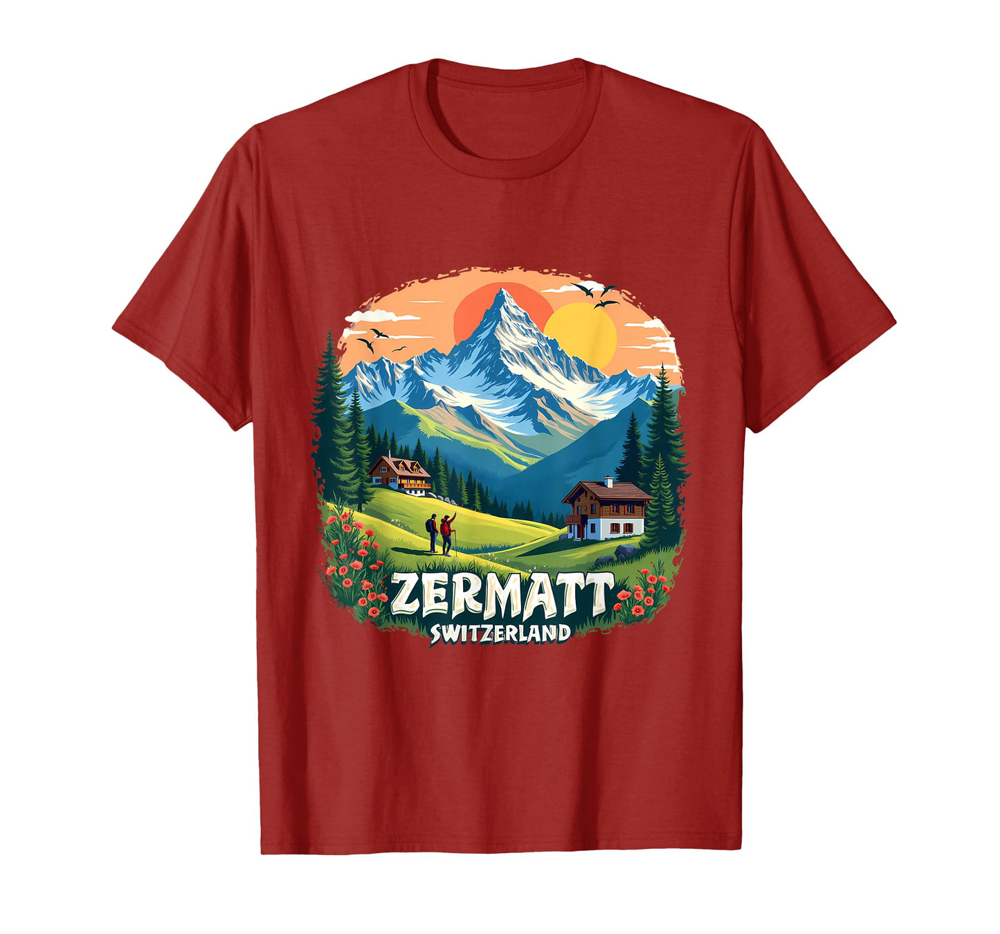 Zermatt Switzerland Alpine Adventure T-Shirt