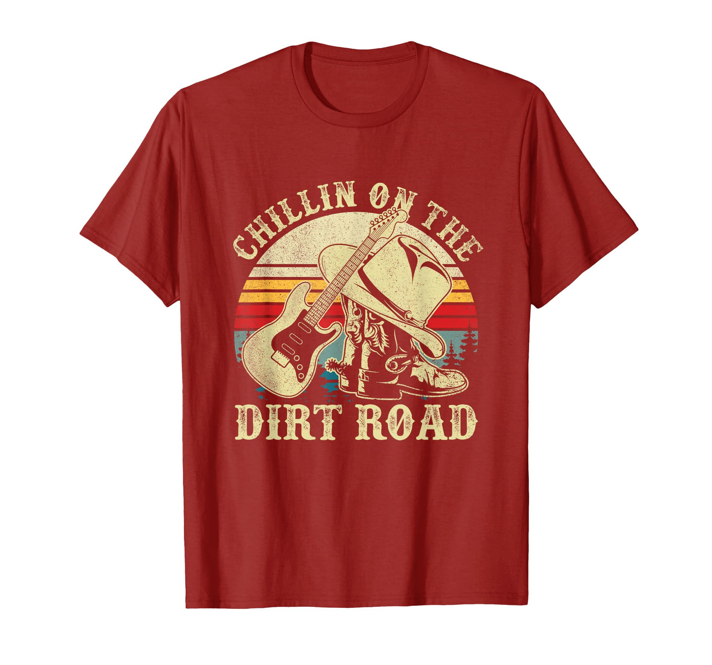 Chillin On The Dirt Road Western Life Rodeo Country Music T-Shirt