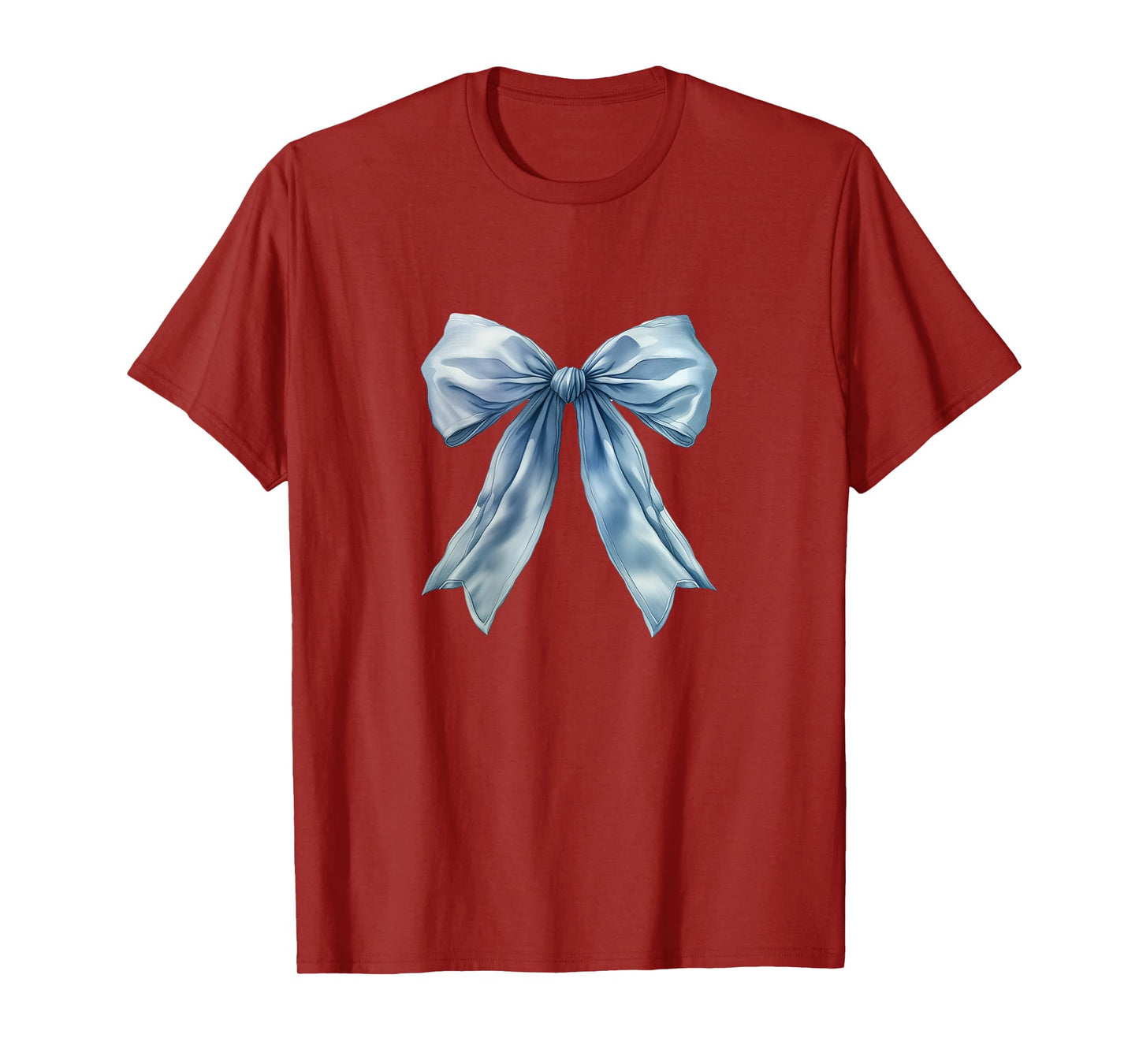 Baby Baby Blue Bow Cute Preppy Coquette Clean Girl Women T-Shirt