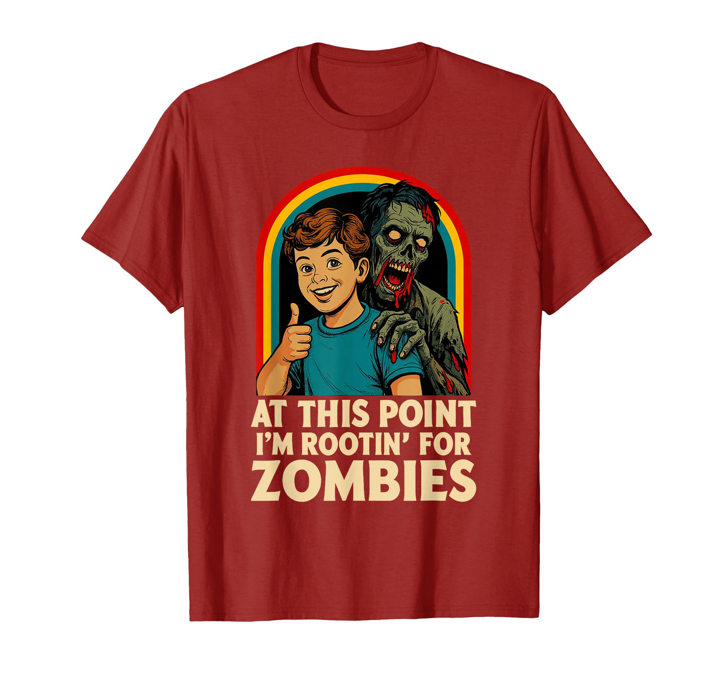 Zombie Men Women Kids Funny Halloween T-Shirt