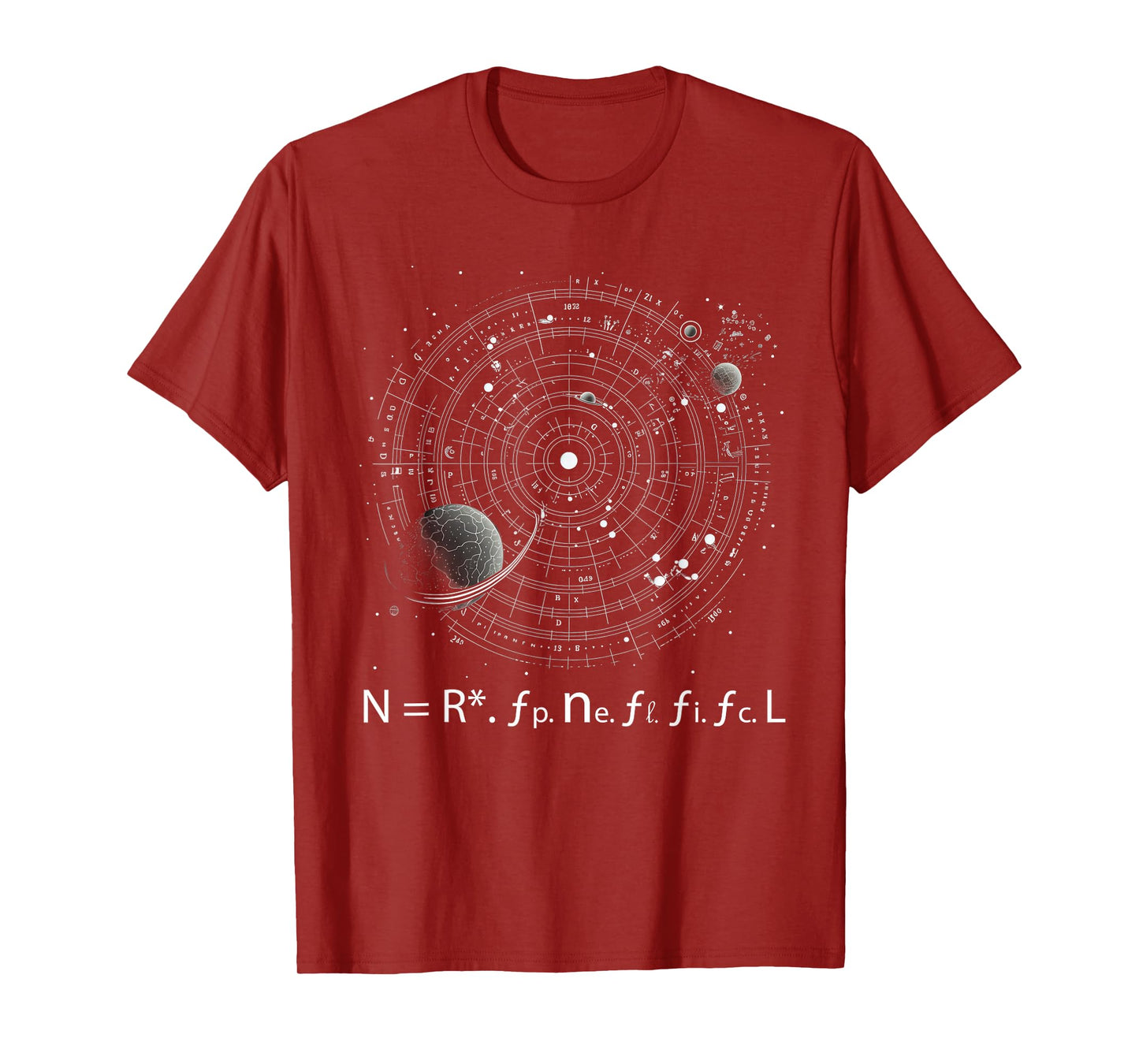 Drake Equation Estimation of Alien Civilizations T-Shirt