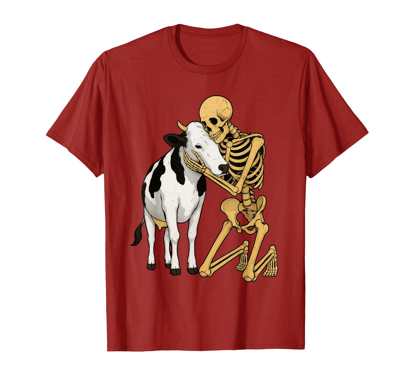 Skeleton Cow Halloween Farm Animal Wildlife Spooky Farmer T-Shirt