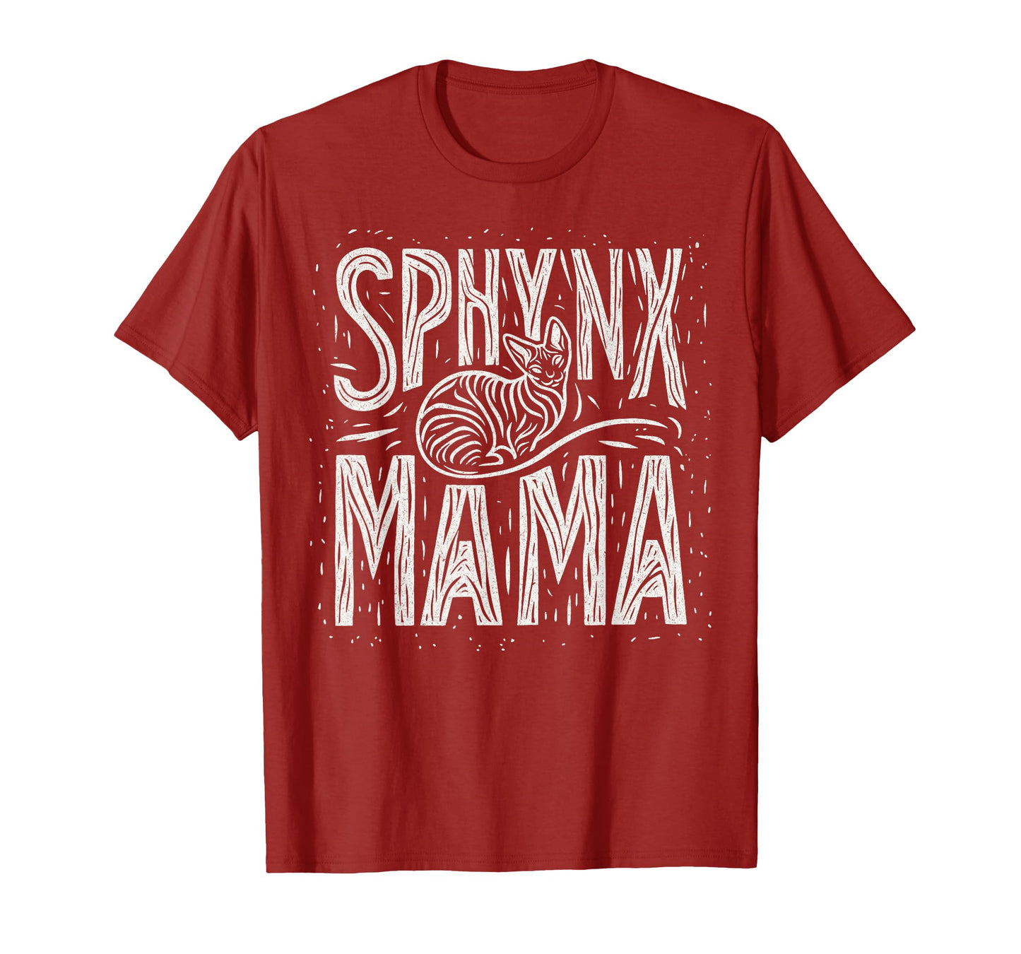 Sphynx Mama Sphynx Mom Cute Hairless Wrinkly Cat Artistic T-Shirt