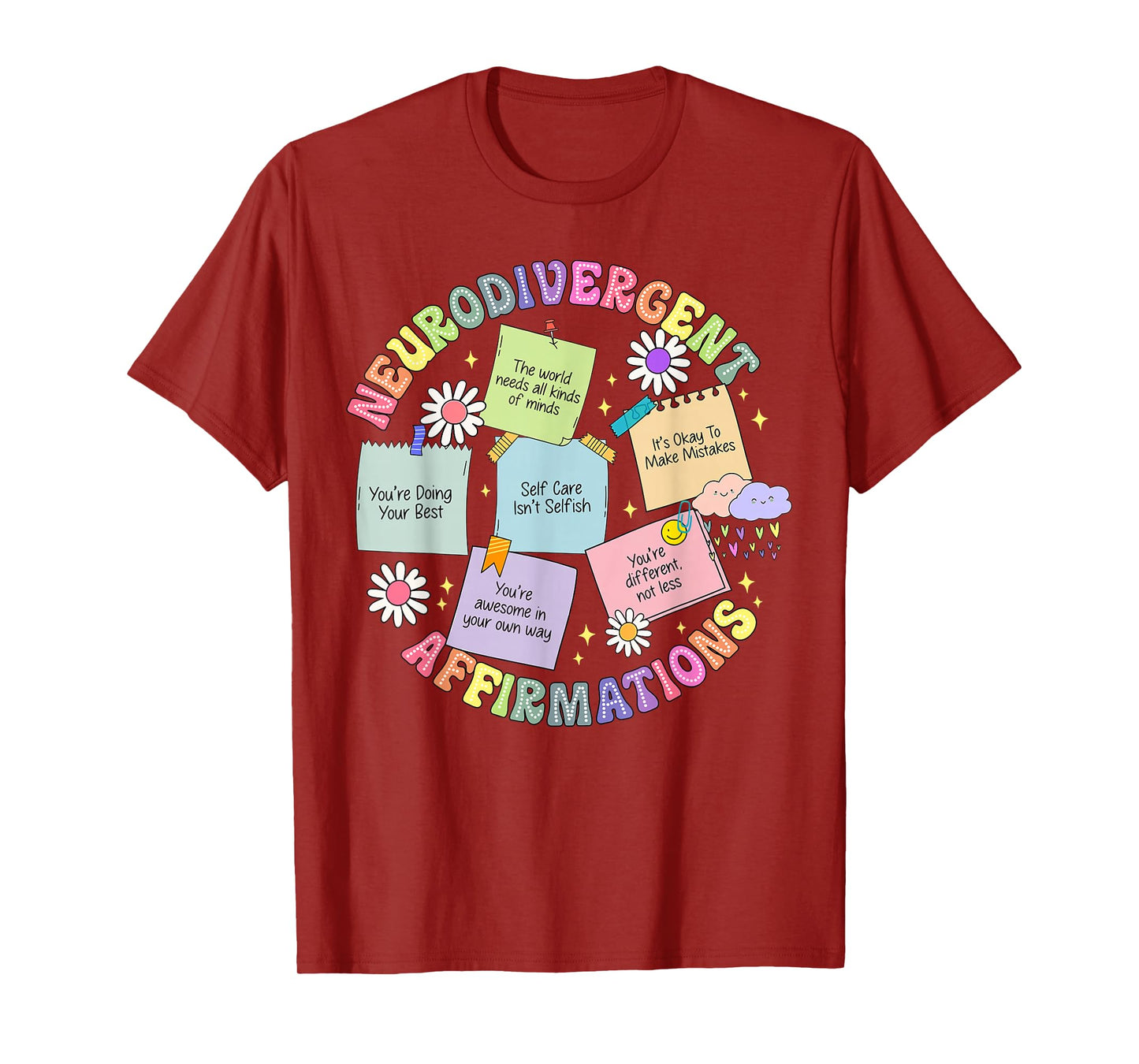 Neurodivergent Affirmations Autism Awareness Understand Love T-Shirt
