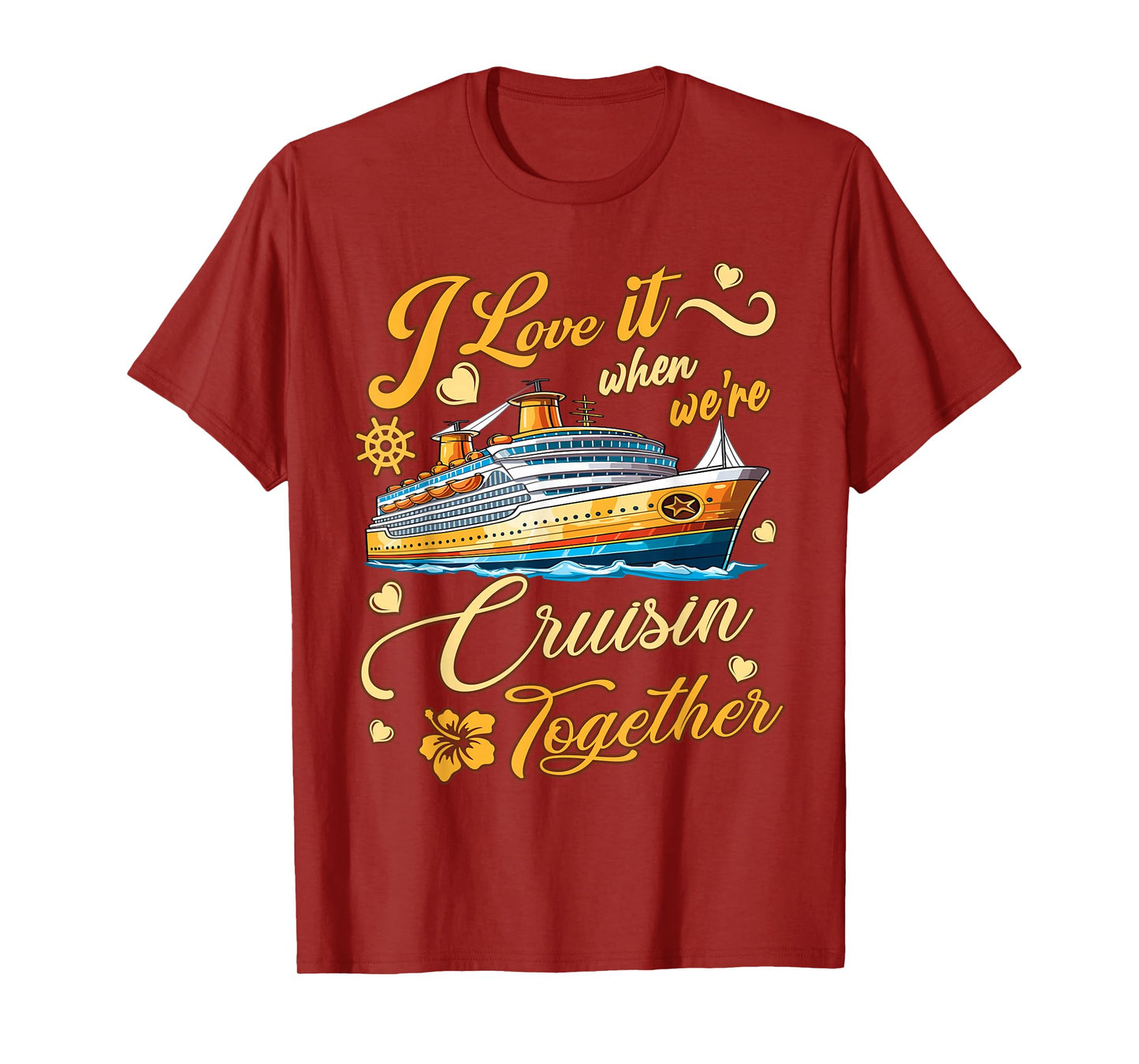 Cruise Ship Husband and Wife Cruising Together T-Shirt