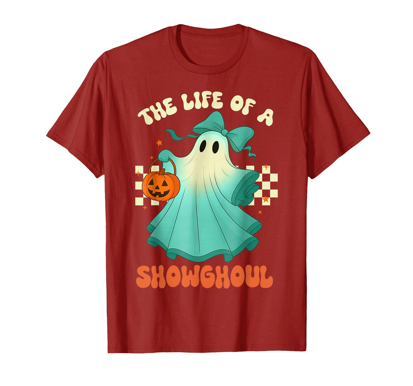 The Life of A Showghoul Retro Halloween Spooky Girls T-Shirt