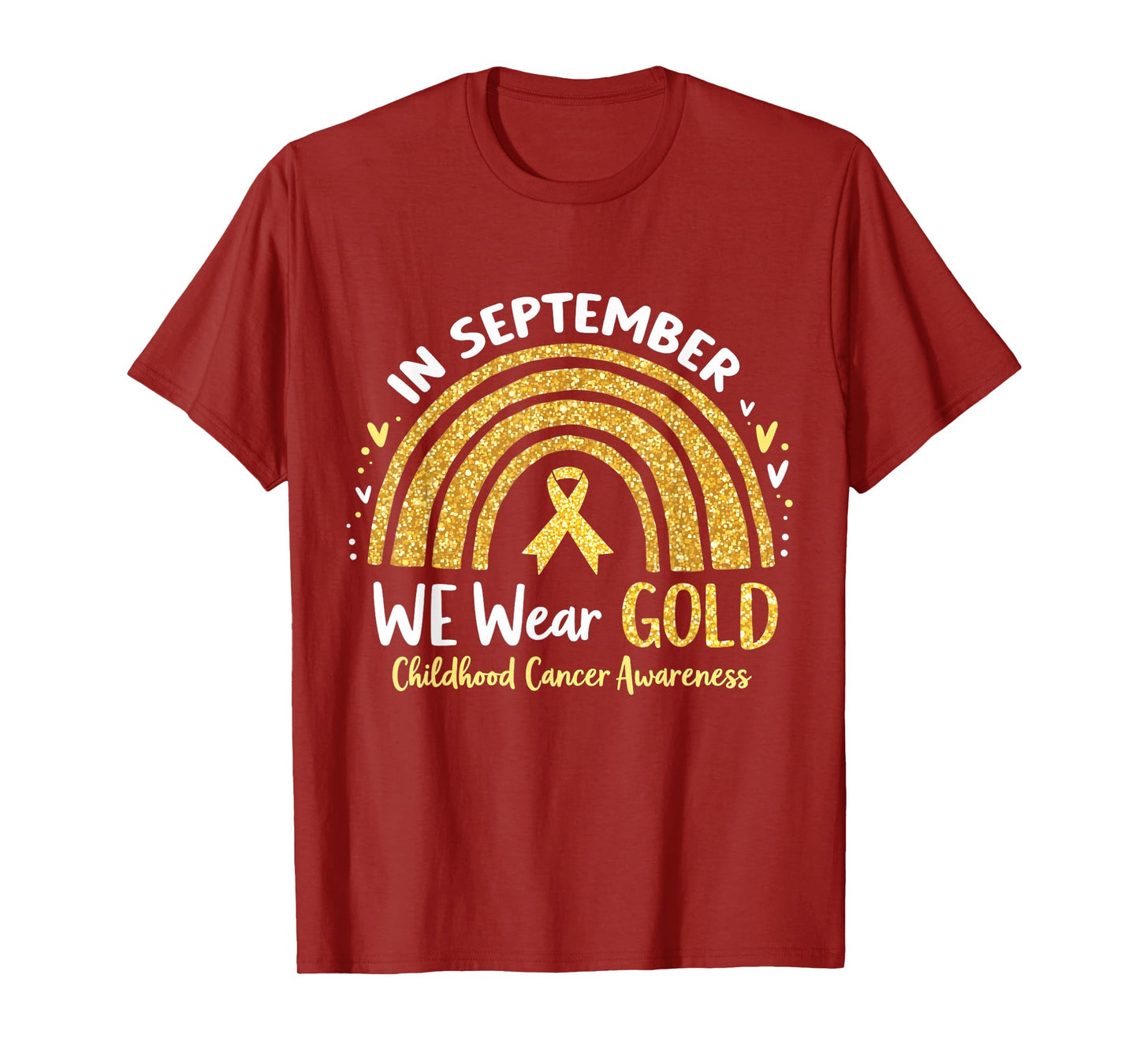 in September We Wear Yellow Childhood Cancer Awareness T-Shirt
