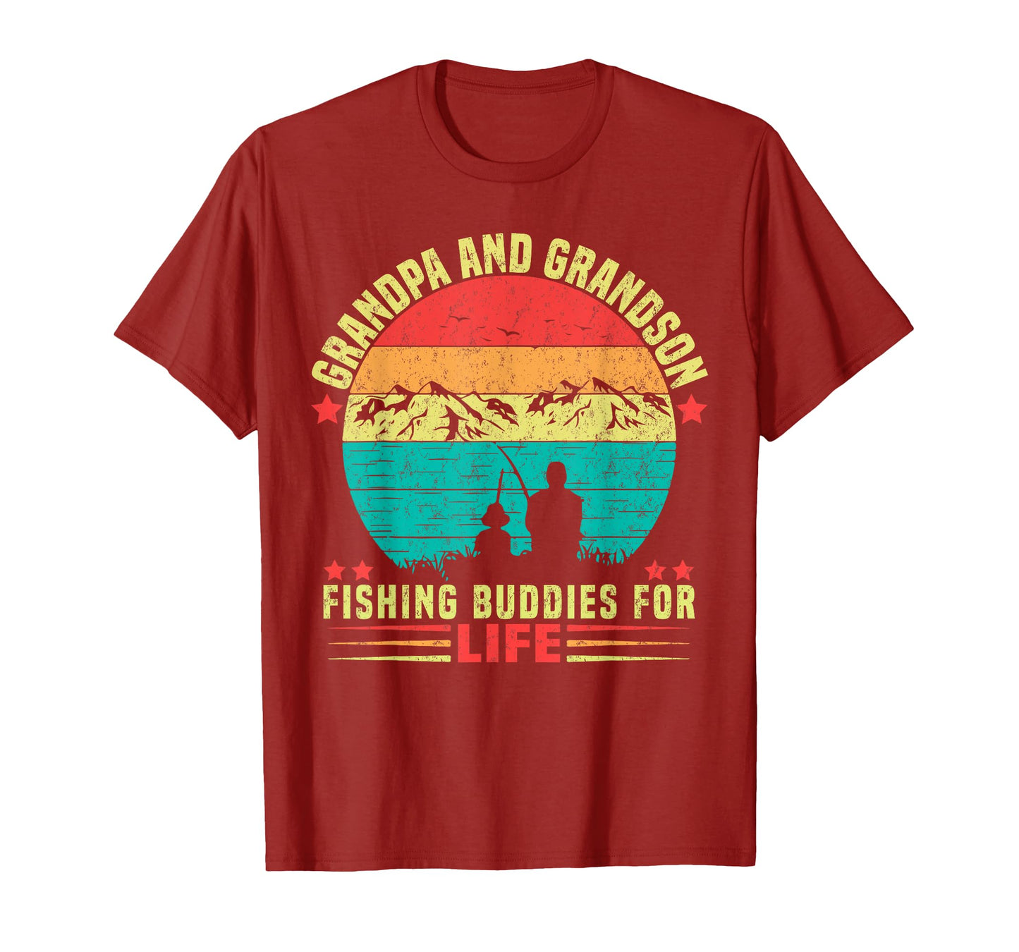 Grandpa And Grandson Fishing Buddies For Life T-Shirt