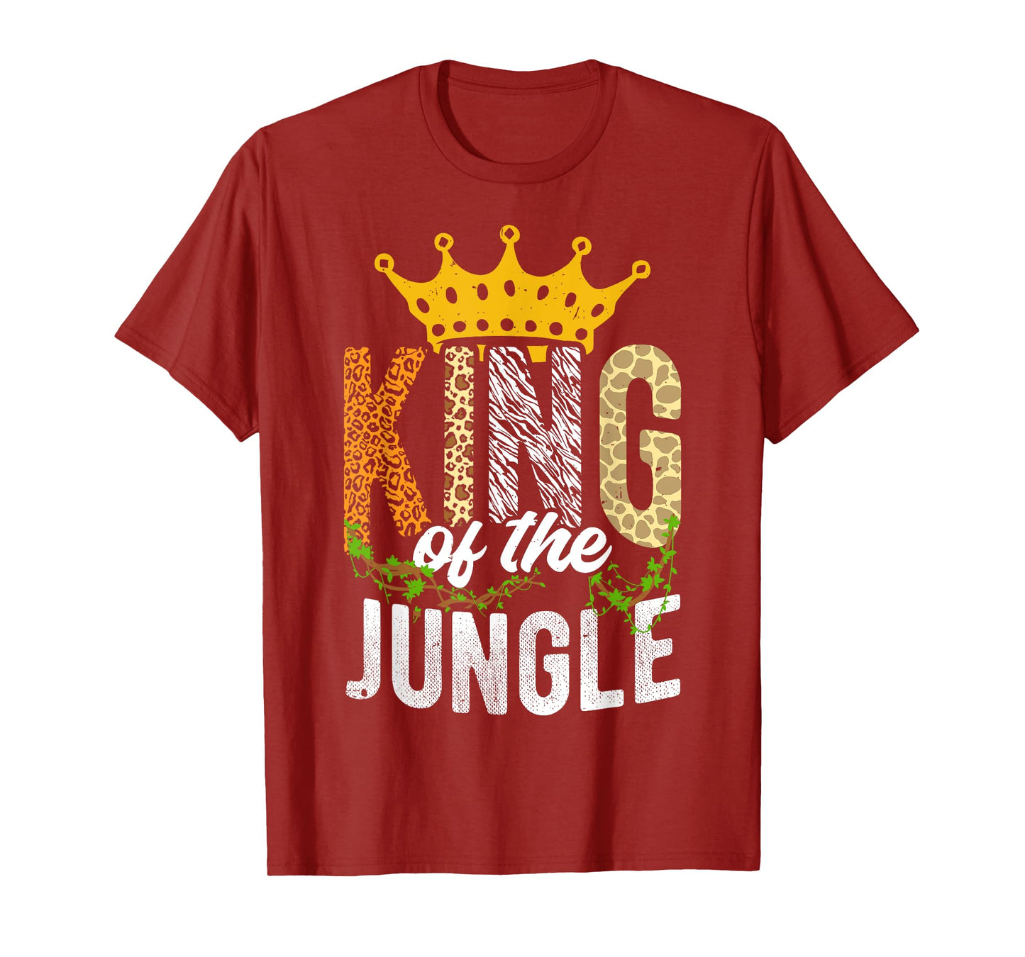 King Of The Jungle King Jungle Crown Wildlife Dschungel T-Shirt