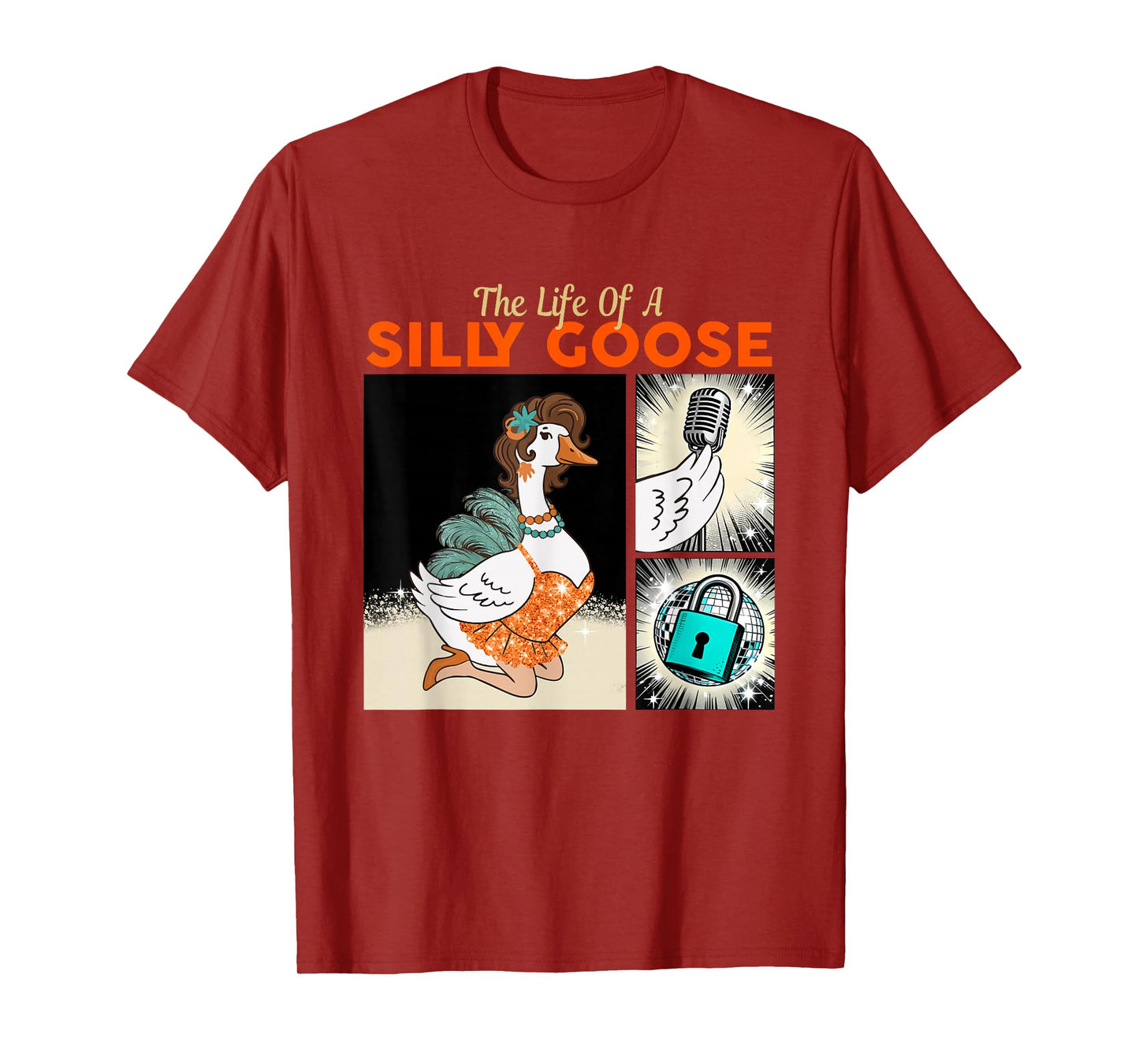 Funny Goose Meme Show Girl Tee The Life of a Silly Goose T-Shirt