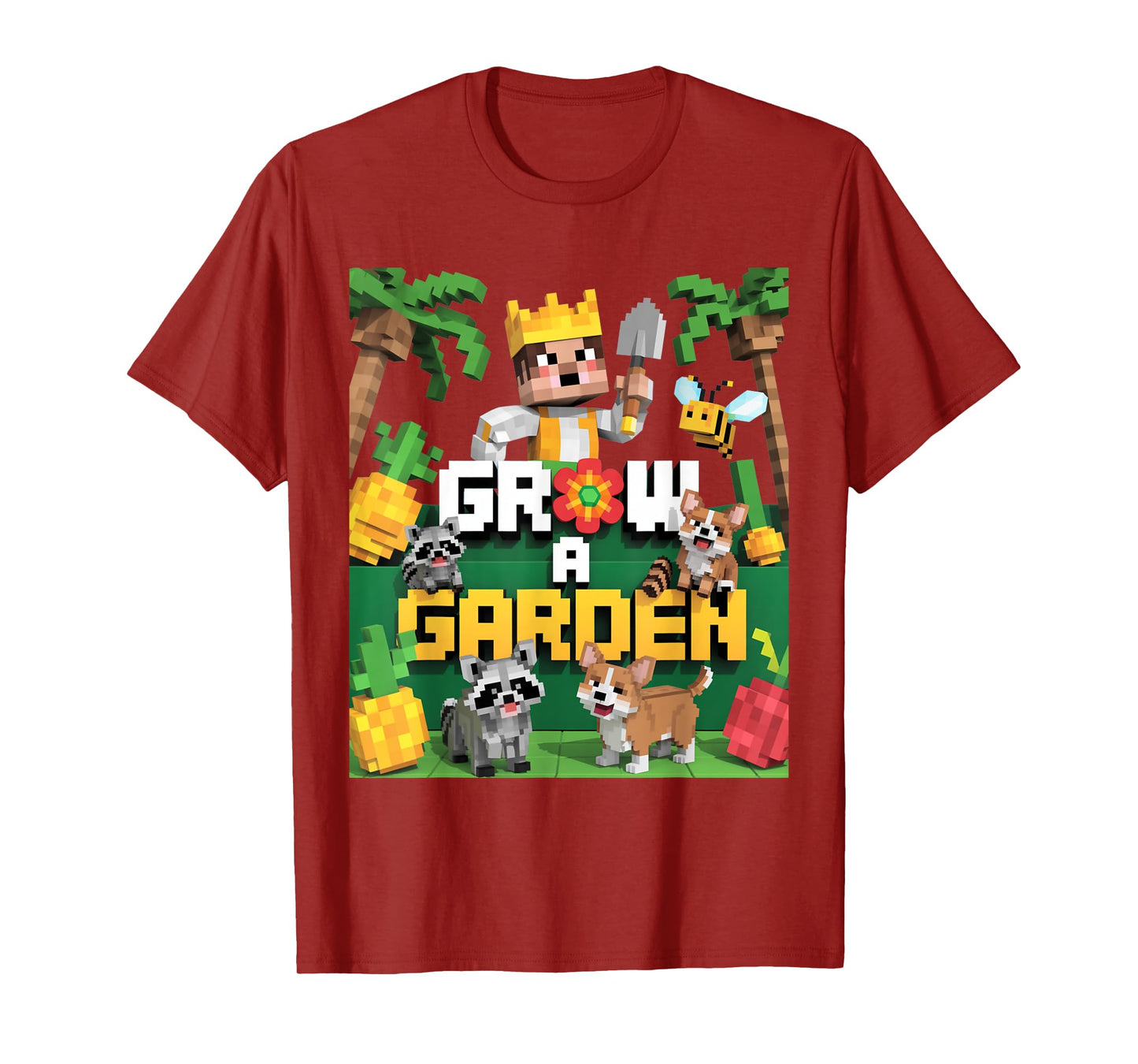 Grow a Garden – Pixel Animal Farm Adventure T-Shirt