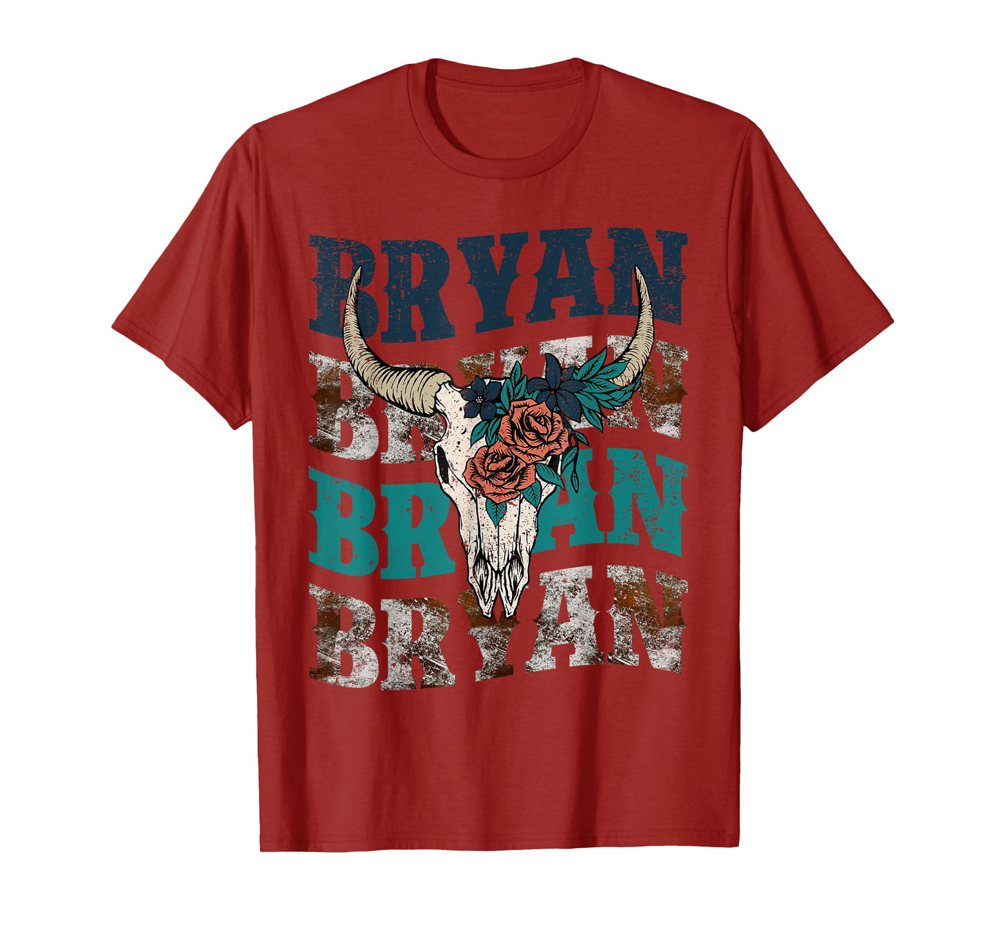 Vintage Bryan Bull-Skull Western Deserts Bryan T-Shirt