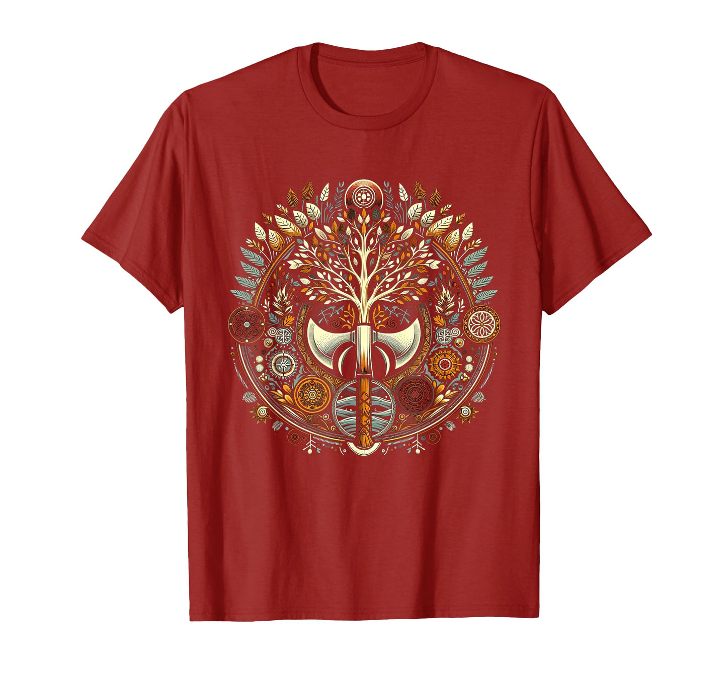 Slavic Spirits World Tree & Perun's Axe T-Shirt