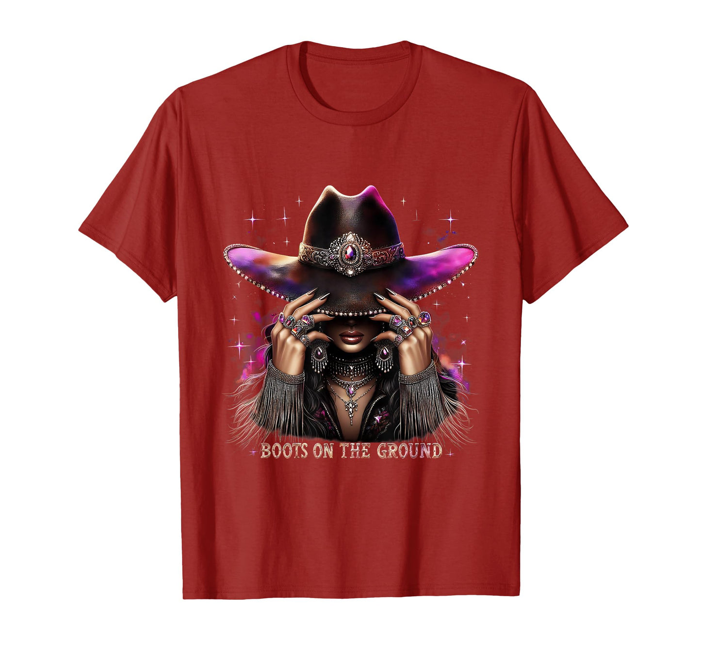 Boot Cowboy Boots On The Ground Western Cowgirl Linedance T-Shirt
