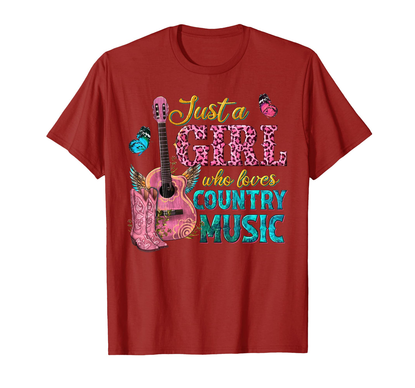Just A Girl Who Loves Country Music T-Shirt