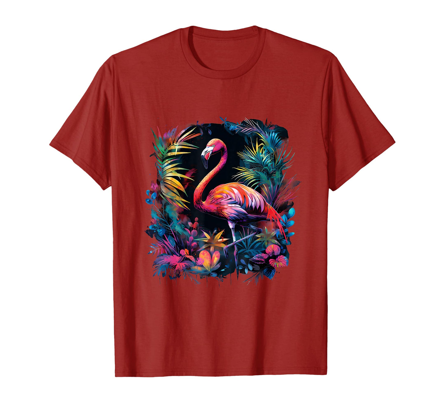 Flamingo Colourful Artwork Nature Flamingo Lover Wildlife T-Shirt