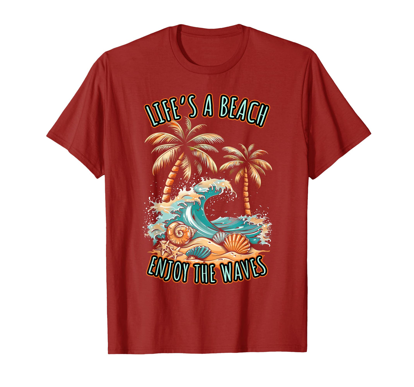 Life´s a Beach Summer Vacation Tropical Beach Design T-Shirt