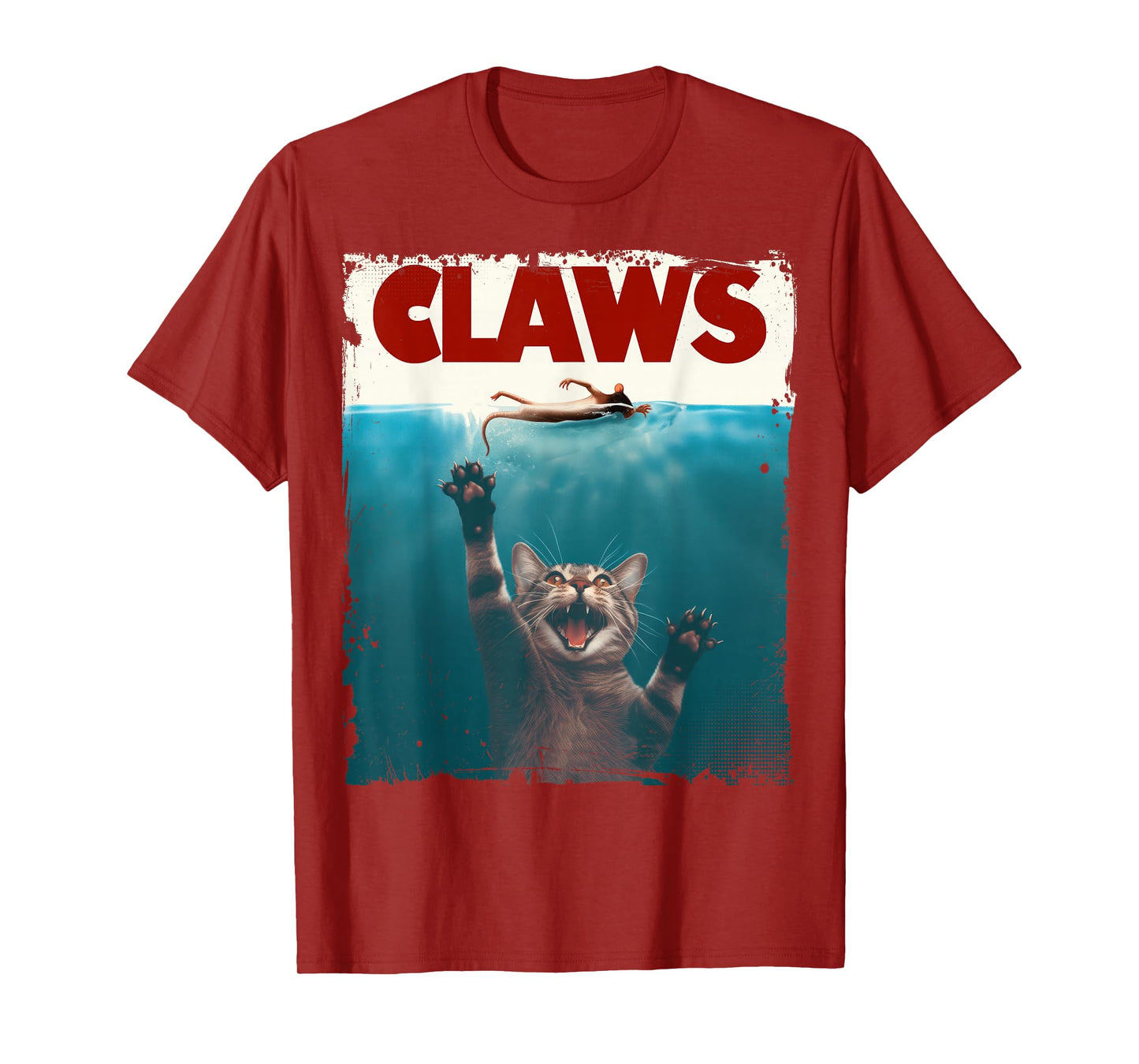 Claws Funny Cat I Love Cat Paws Cat Parody Animal Lover T-Shirt