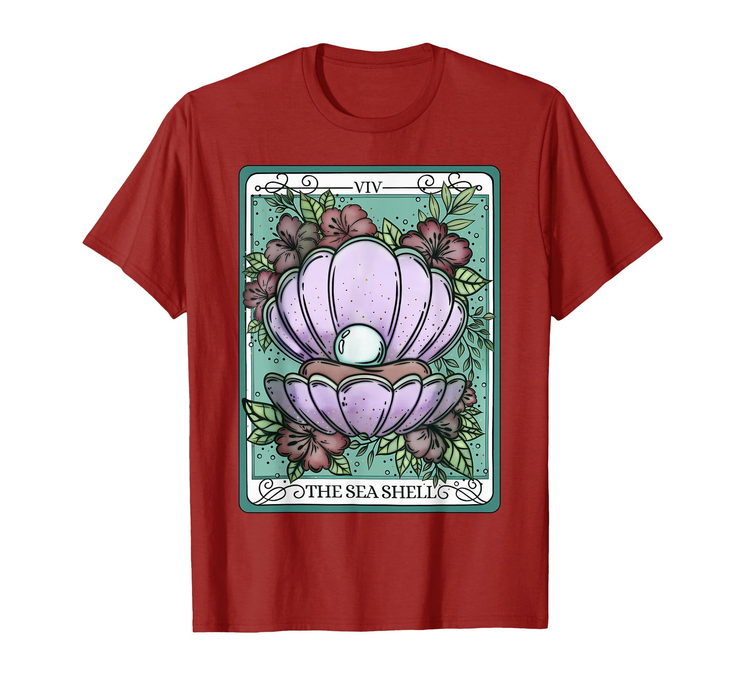 The Sea Shell Tarot Card Ocean Life Beach Women Kids Girls T-Shirt