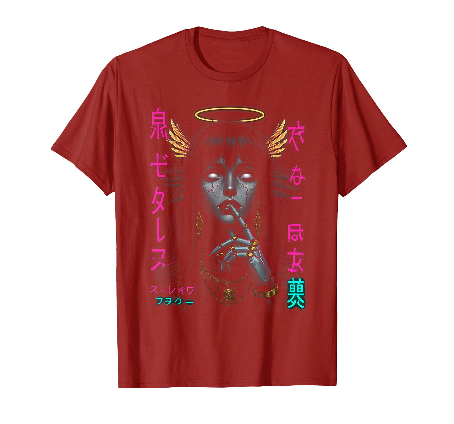 Japanese Aesthetic Streetwear Cyberpunk Anime Manga Techwear T-Shirt