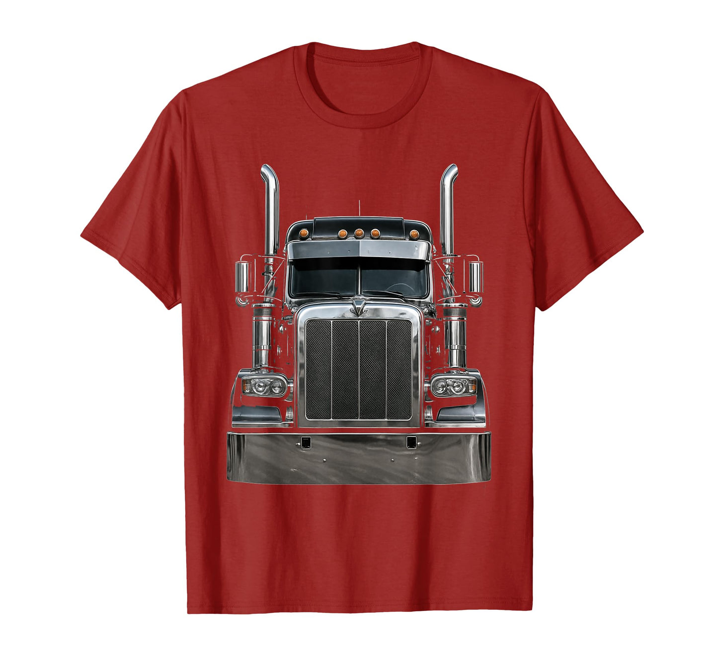 Semi Truck Driver Big Rig Trucker Highway Life Men Boys T-Shirt