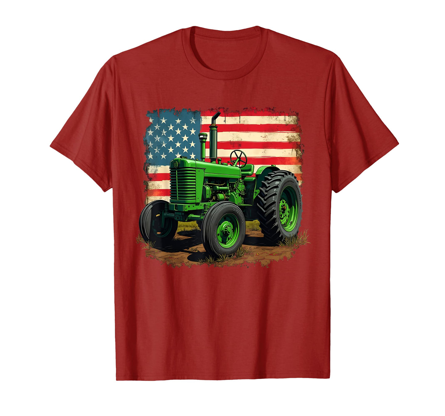 Agriculture Farm Tractor USA Flag tractor American farm USA T-Shirt