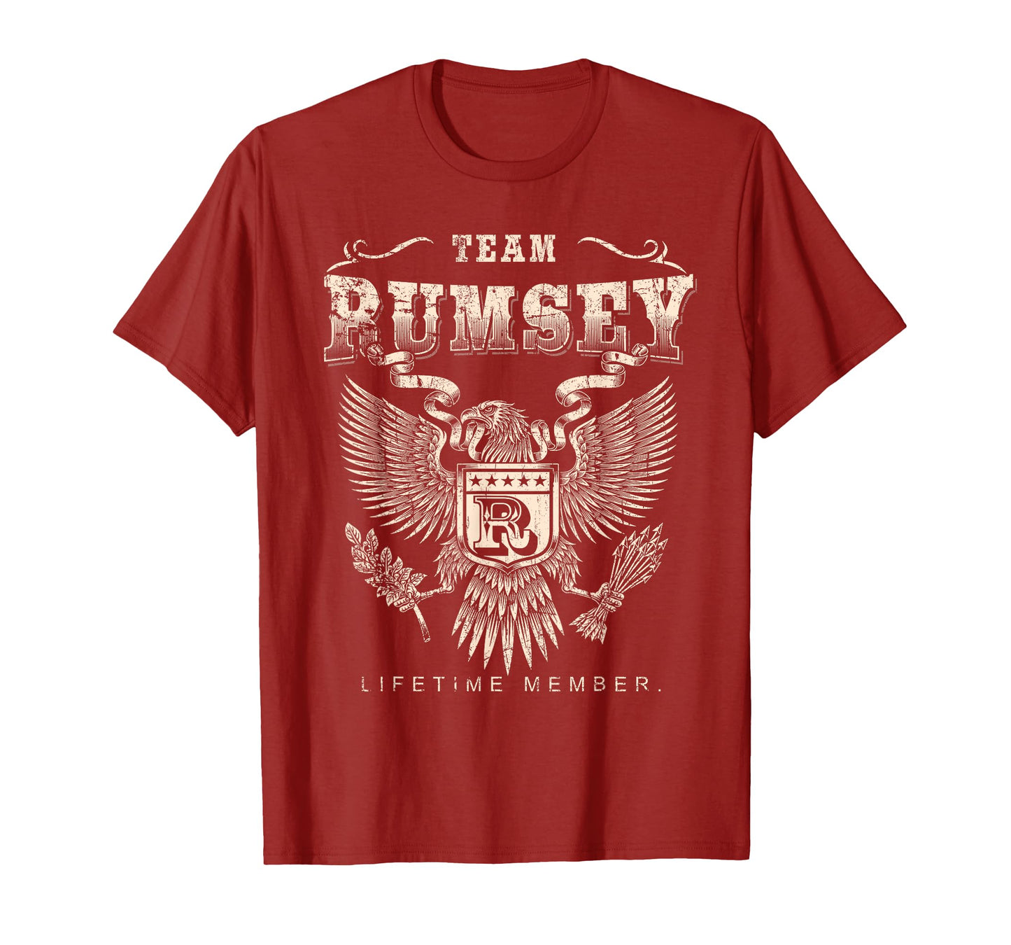 Team RUMSEY Family Name Lifetime Member T-Shirt