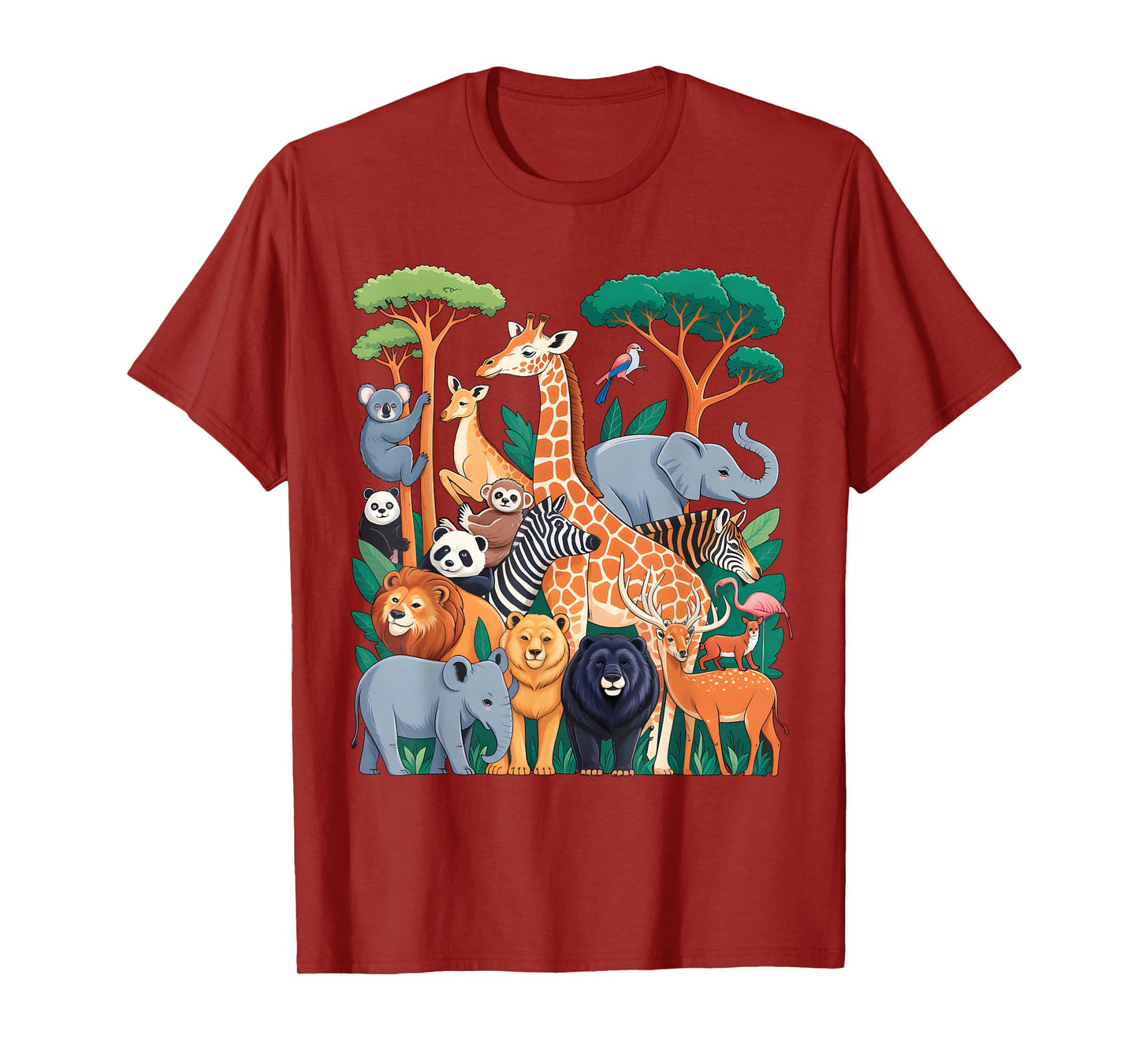 Wildlife Zoo Day Party Cute Pet Animal Lover Men Women Kids T-Shirt