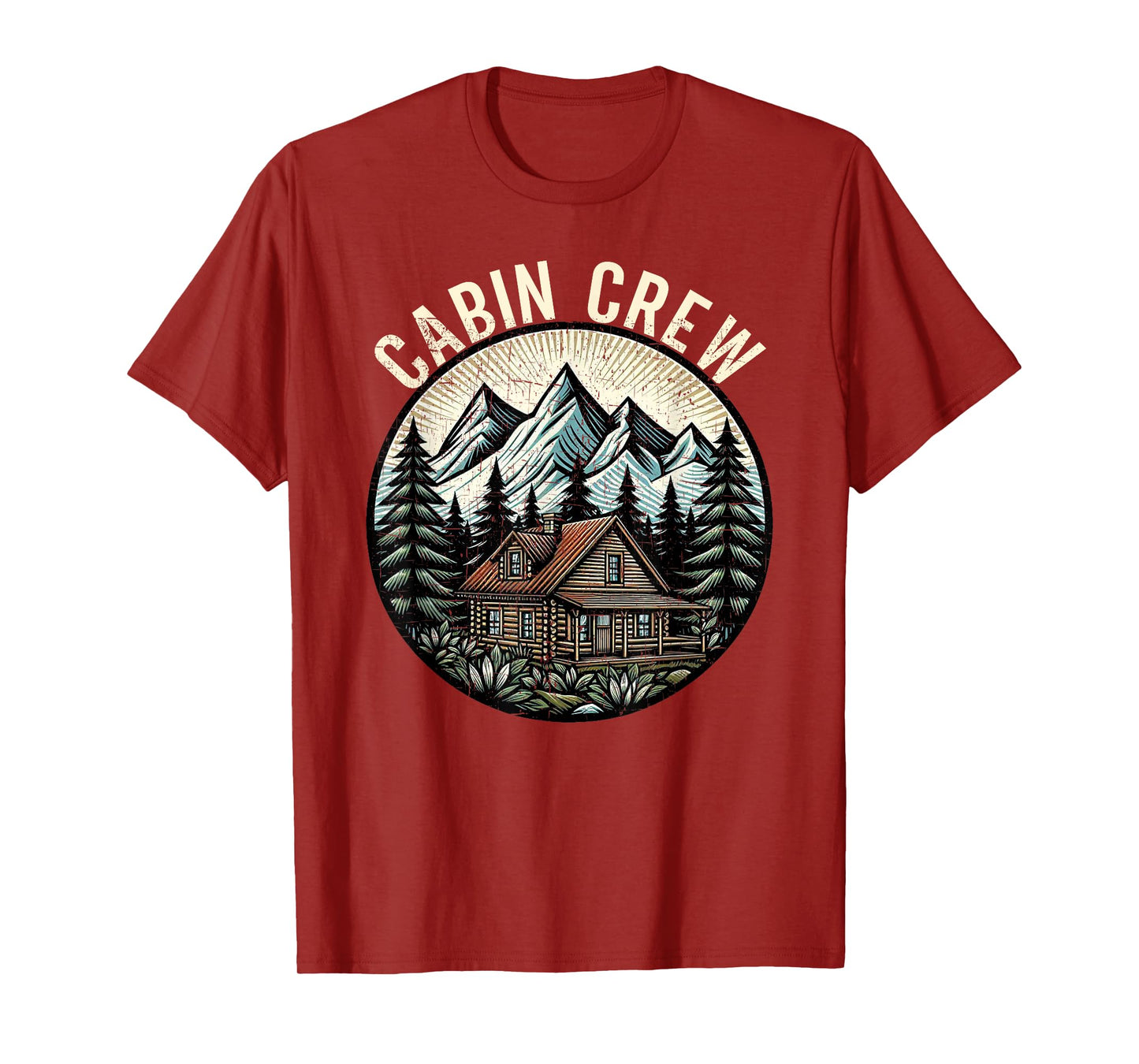 Cabin Crew Cabin Family Vacation Outdoor Nature T-Shirt