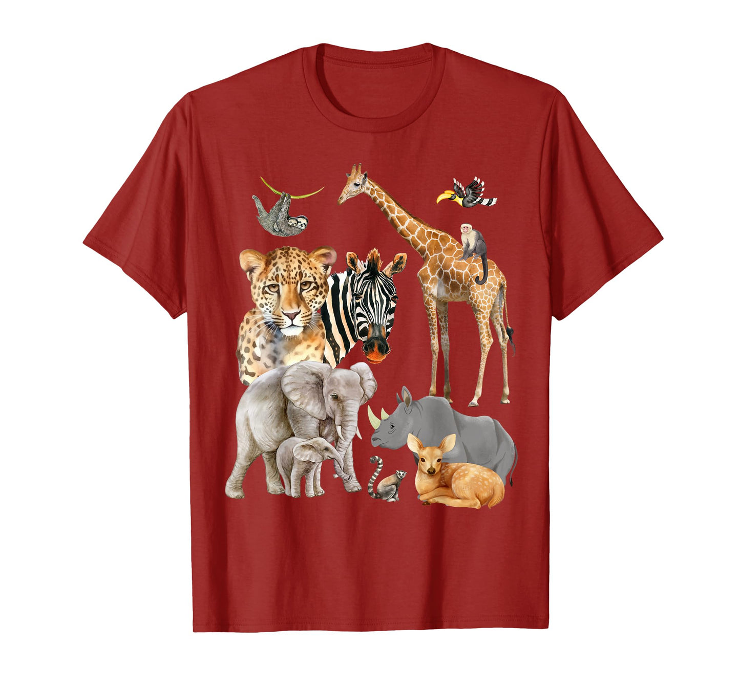 Wildlife Safari Party Animal Design T-Shirt