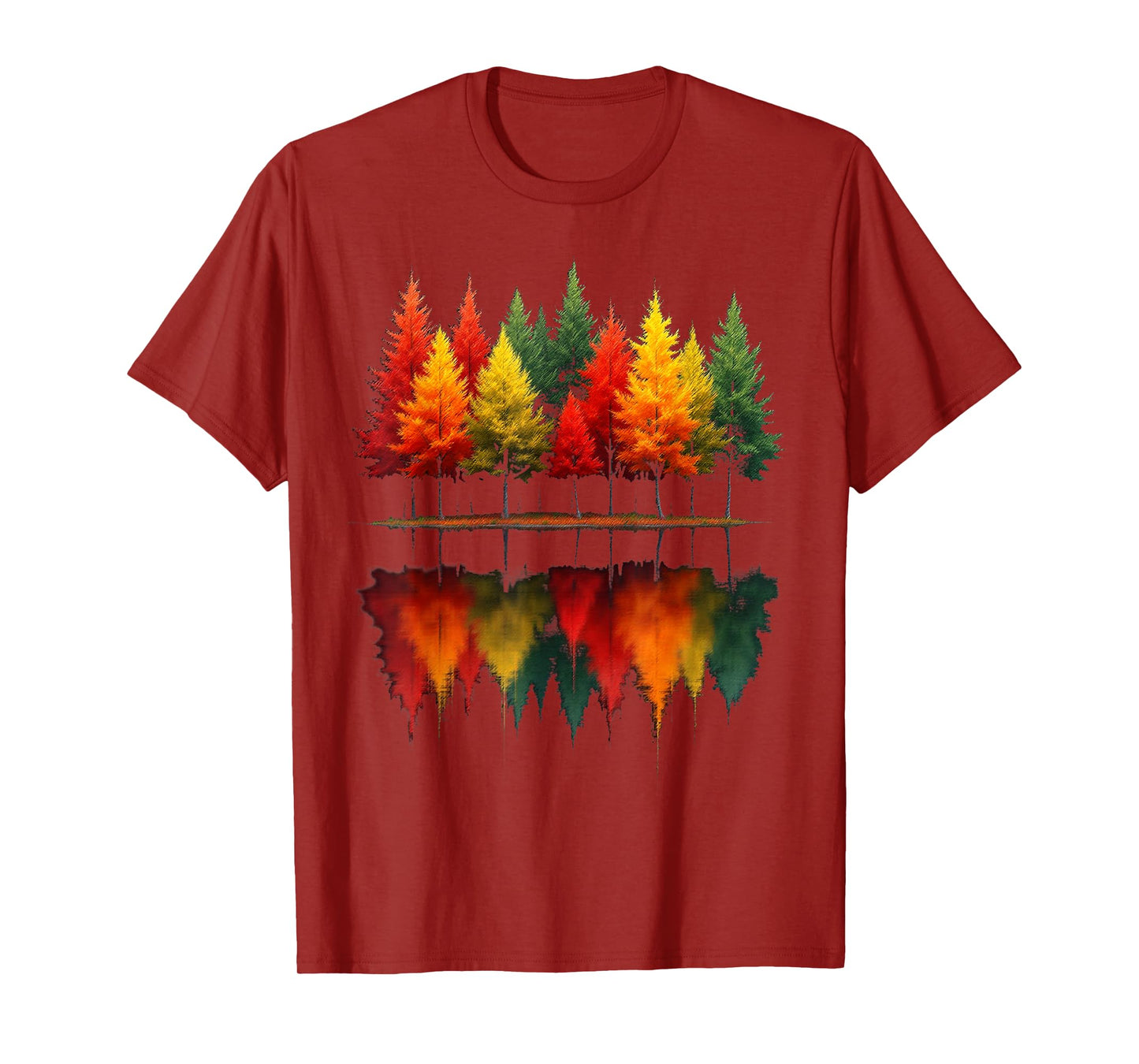 Outdoor Wildlife Abstract Nature Reflection Forest Trees T-Shirt