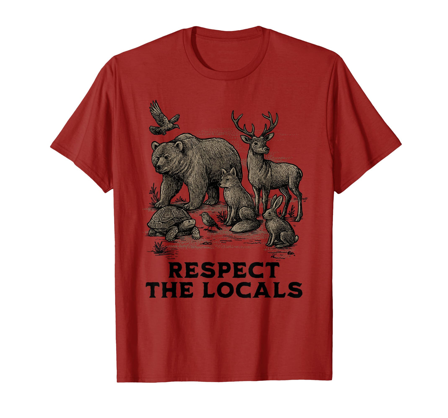 Respect Local Animals Nature Wildlife Conservation Animal T-Shirt