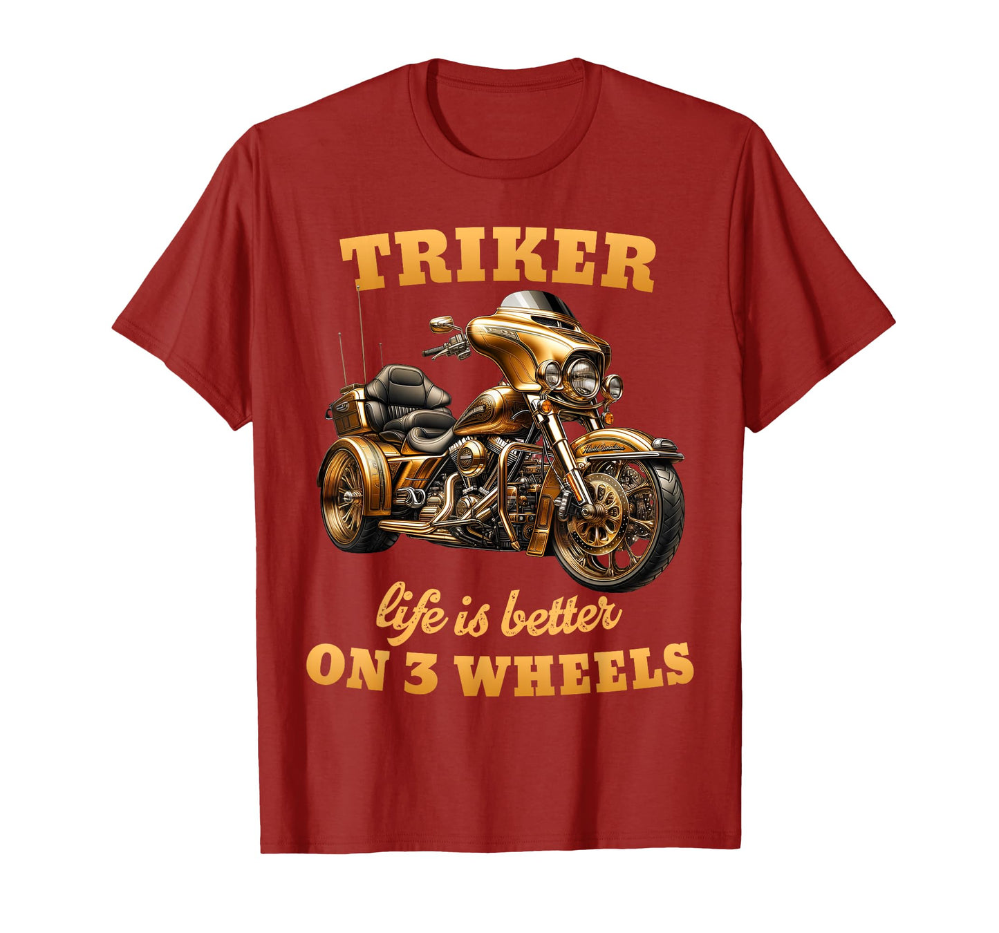 Trike Life Motorcycle trike Grandpa Three-wheeled Trike Dad T-Shirt