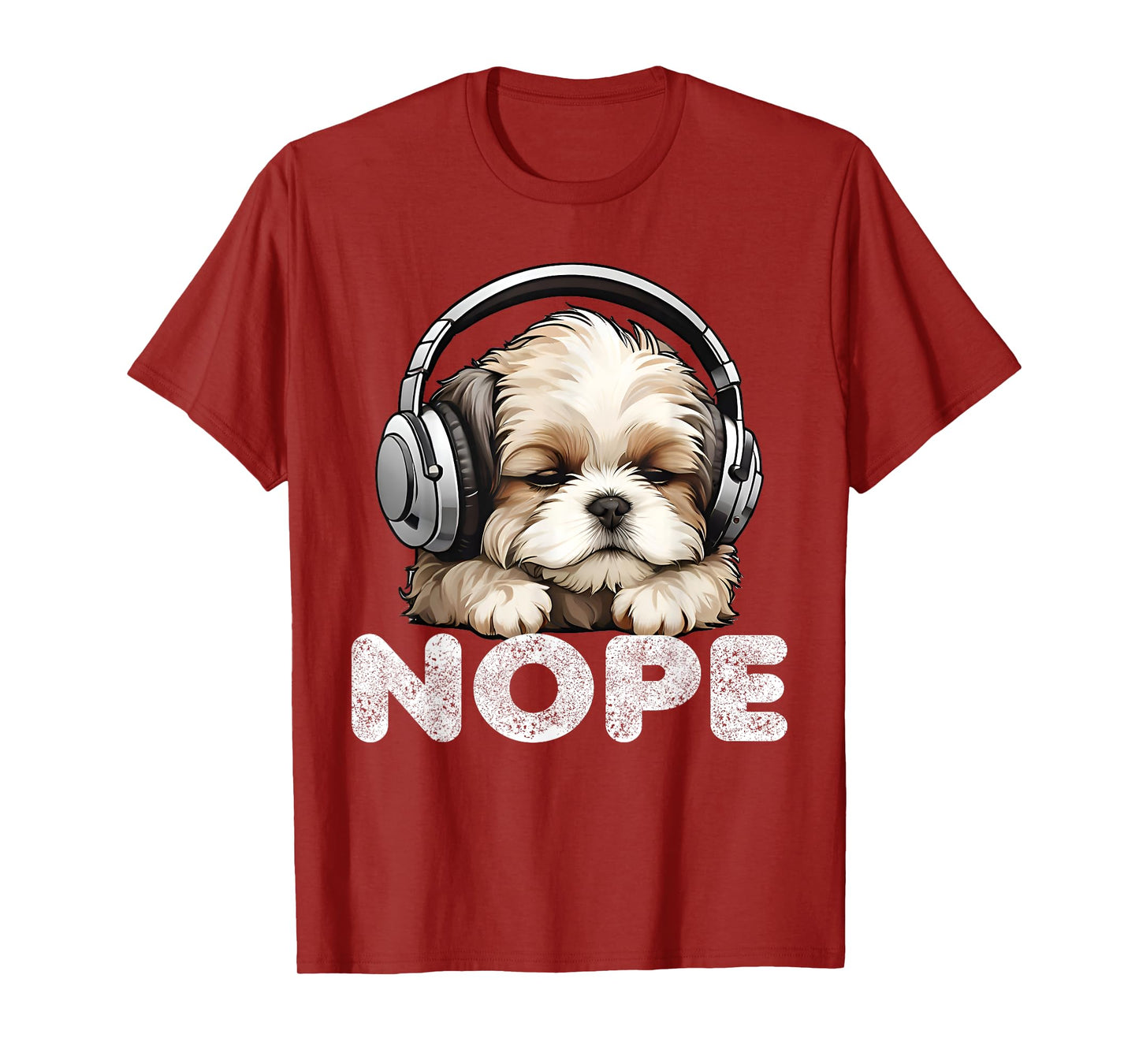 Women Nope Funny Lazy Shih Tzu Dog Mom Cute Owner Breed Dad T-Shirt