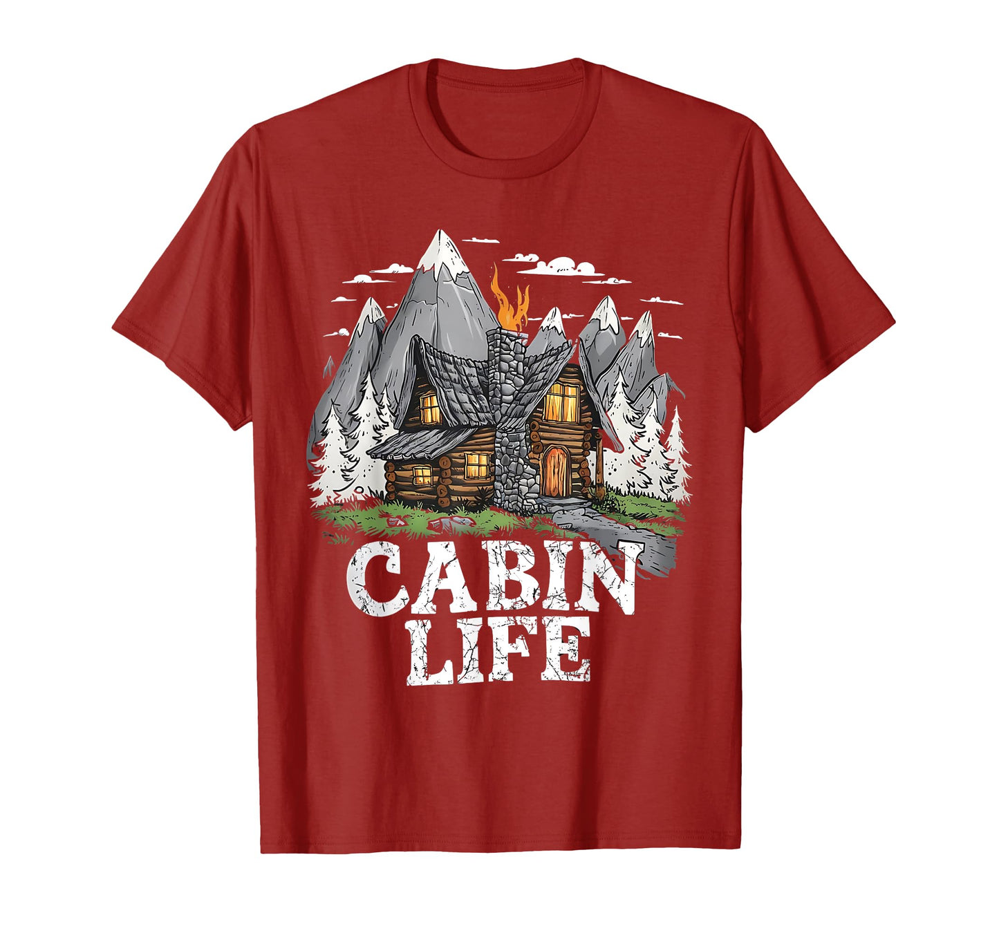 Logged Out Funny Log Cabin Life Mountain Ourdoor Camping T-Shirt