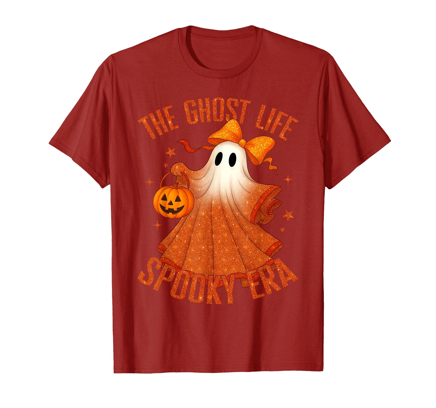 The Ghost Life Spooky Era Halloween Ghost Costume Women Girl T-Shirt