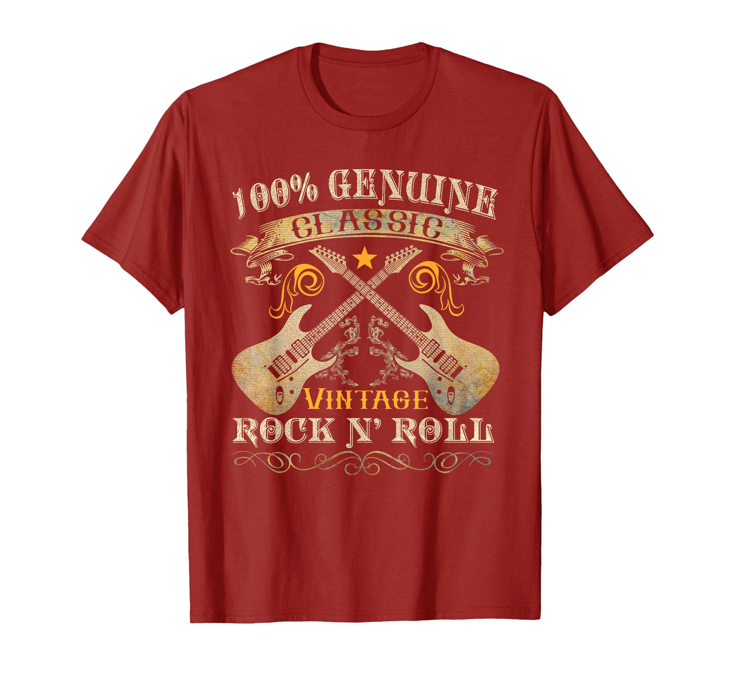 Classic Vintage Rock 'n Roll Music Guitars Gifts T-Shirt