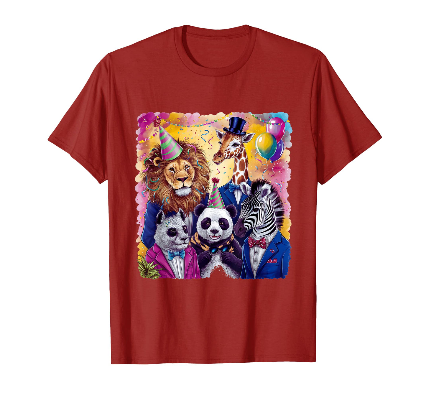 Zoo Animals Wildlife Birthday Squad Party Zoo Animals Fun T-Shirt