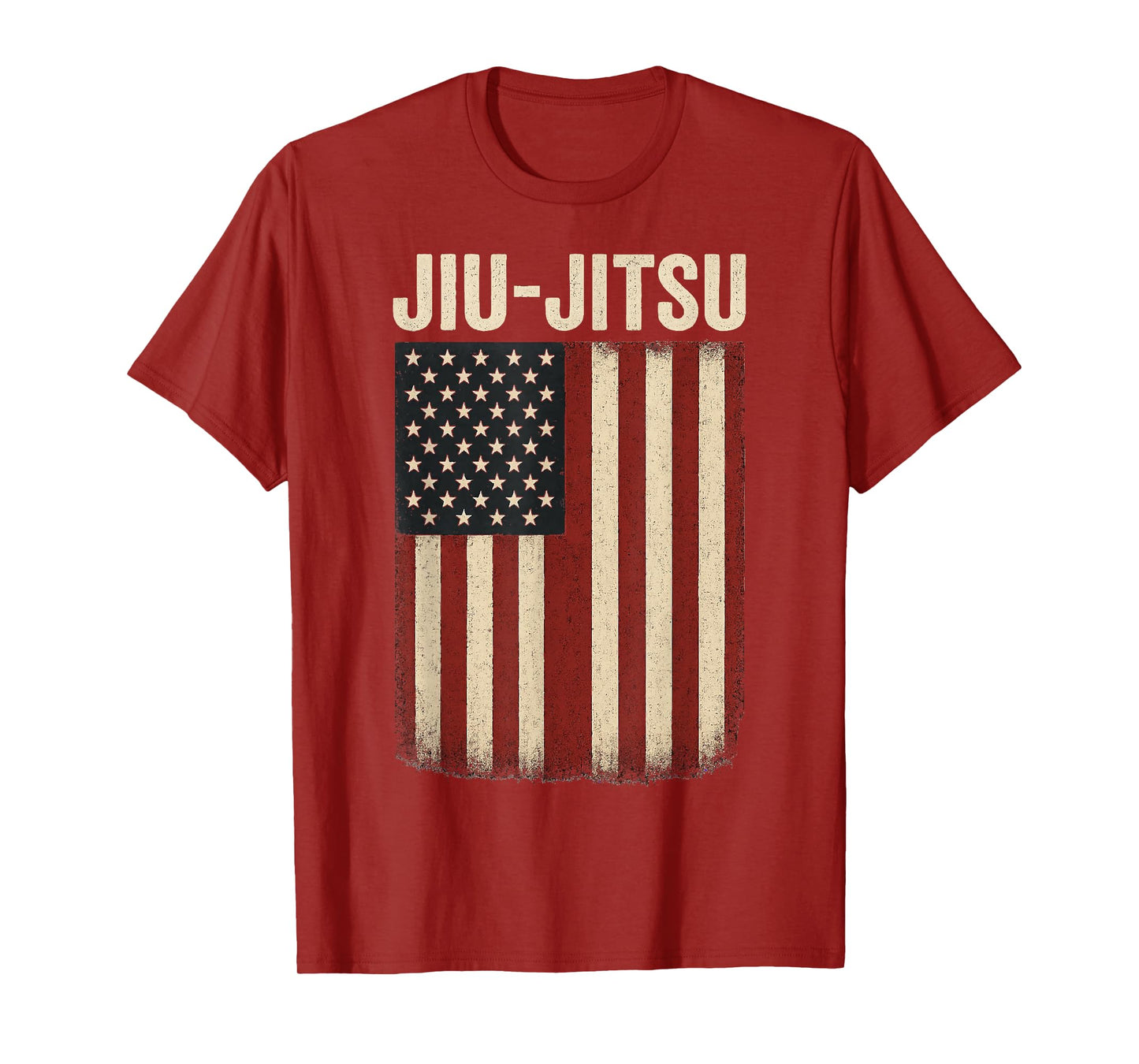Jiu Jitsu American Flag US United States Patriotic T-Shirt
