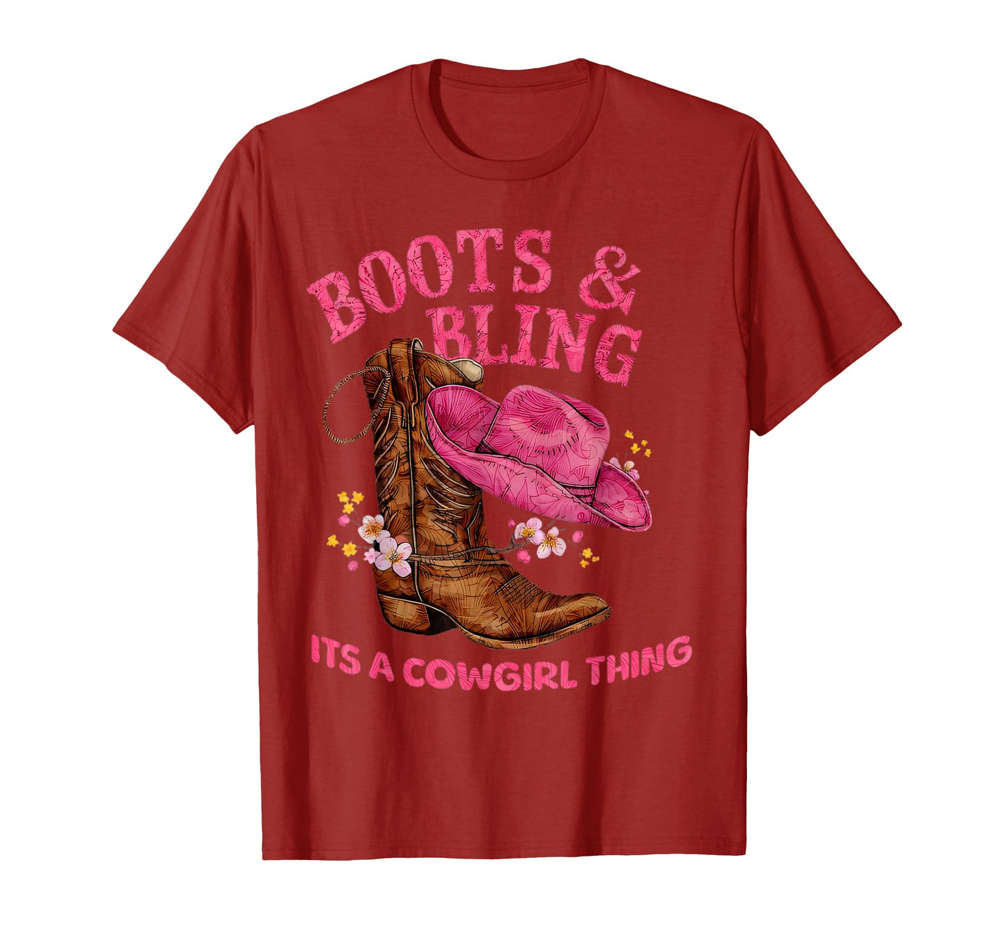 Boots & Bling It's a Cowgirl Thing Country Chic T-Shirt