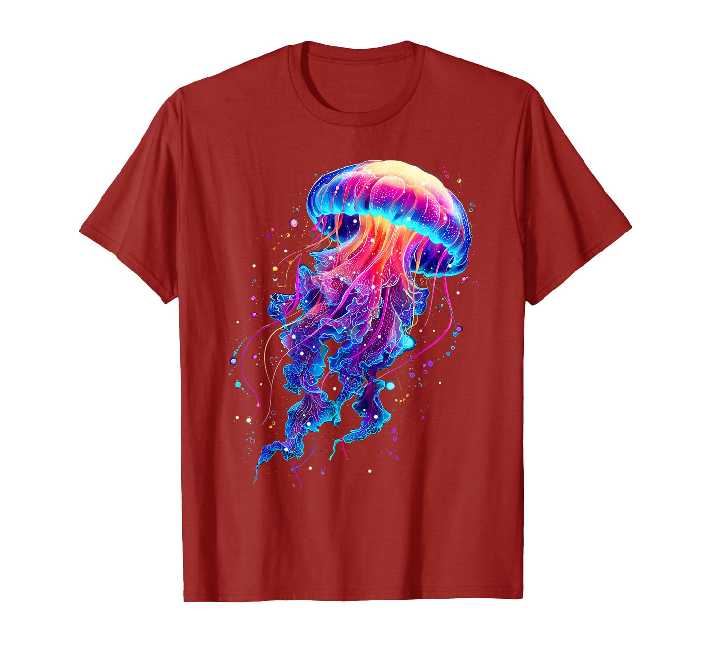 Retro Jellyfish Rainbow Sea Ocean Lover Men Women Kids T-Shirt