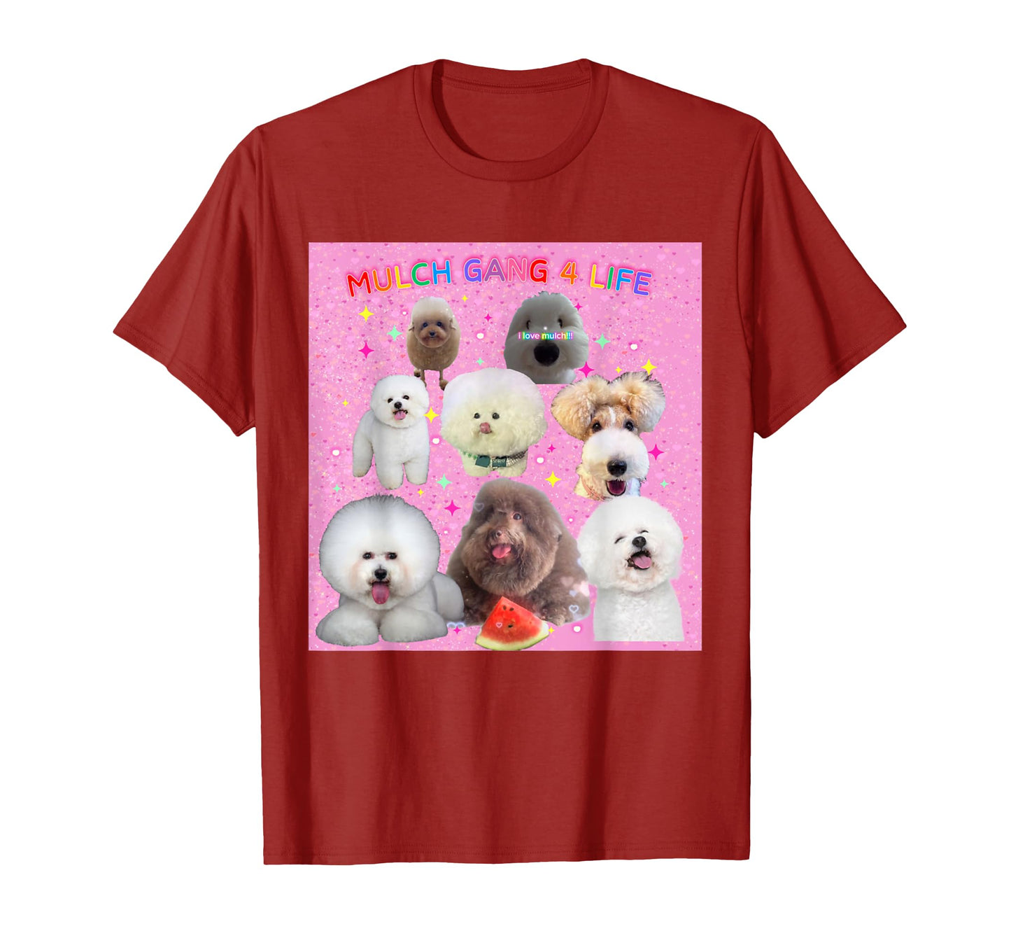 Mulch Gang 4 Life MulchMaxxing Puppy Dog Meme Mulchposting T-Shirt