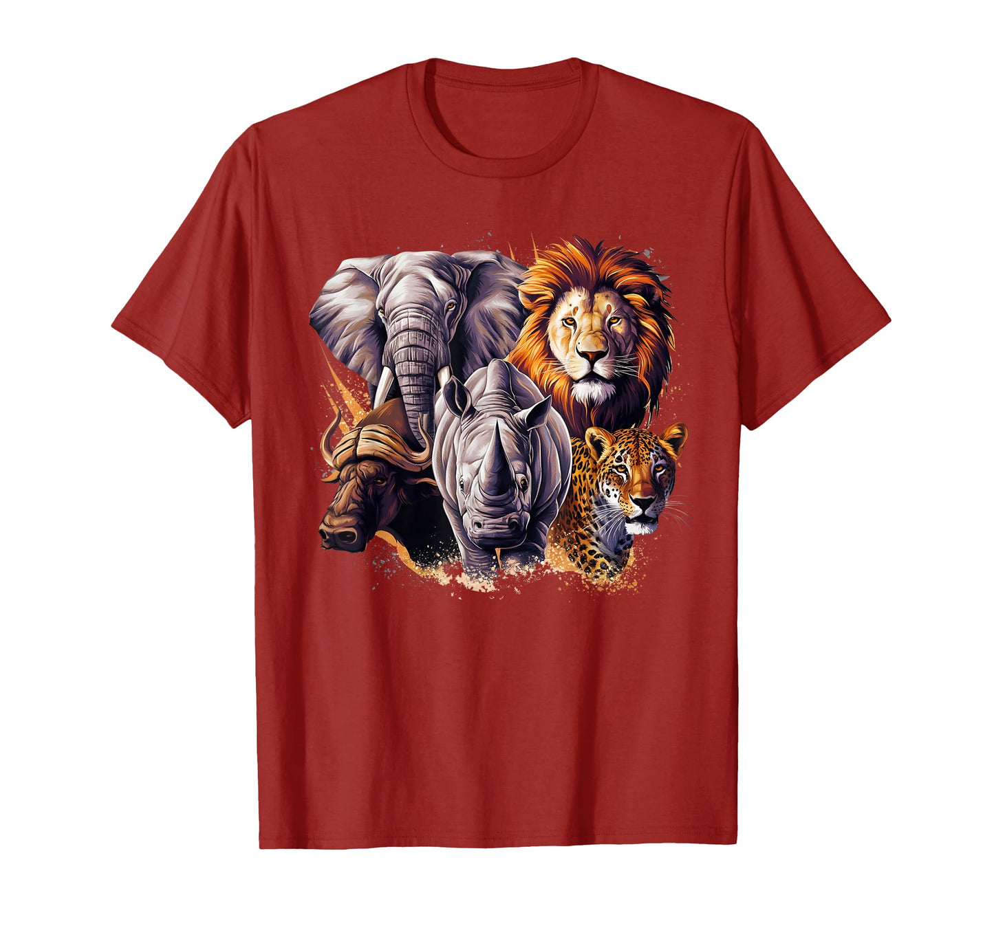 Wildlife Safari Adventure The Big Five Of South Africa T-Shirt