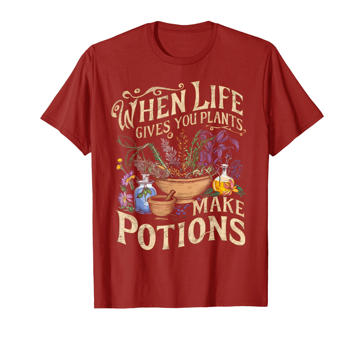 Funny Herbalist and Apothecarist Puns Make Potions Herbalism T-Shirt
