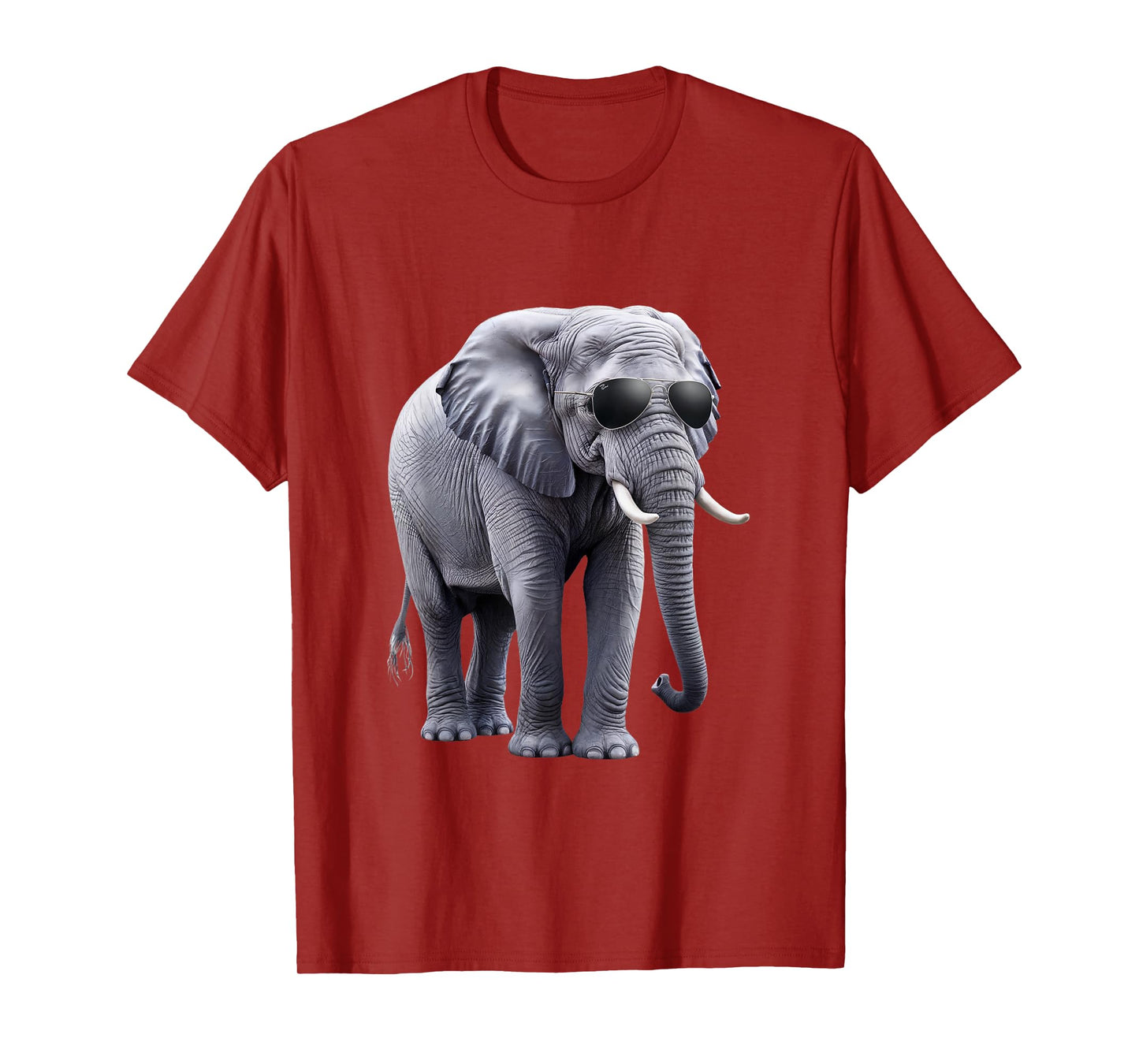 Cool Elephant with Sunglasses - Funny Design T-Shirt