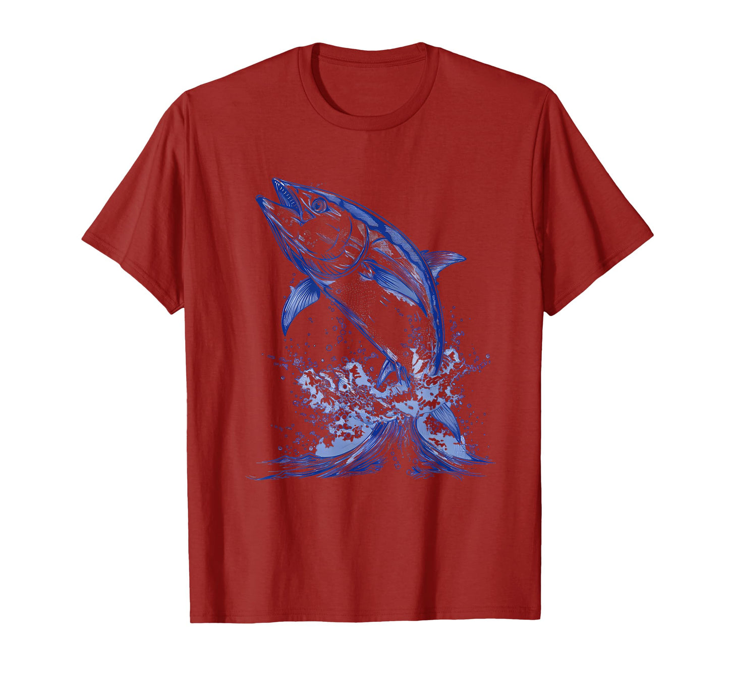 Bluefin Tuna Ocean Sea Tuna Motif Artwork Sea Ocean Animal T-Shirt