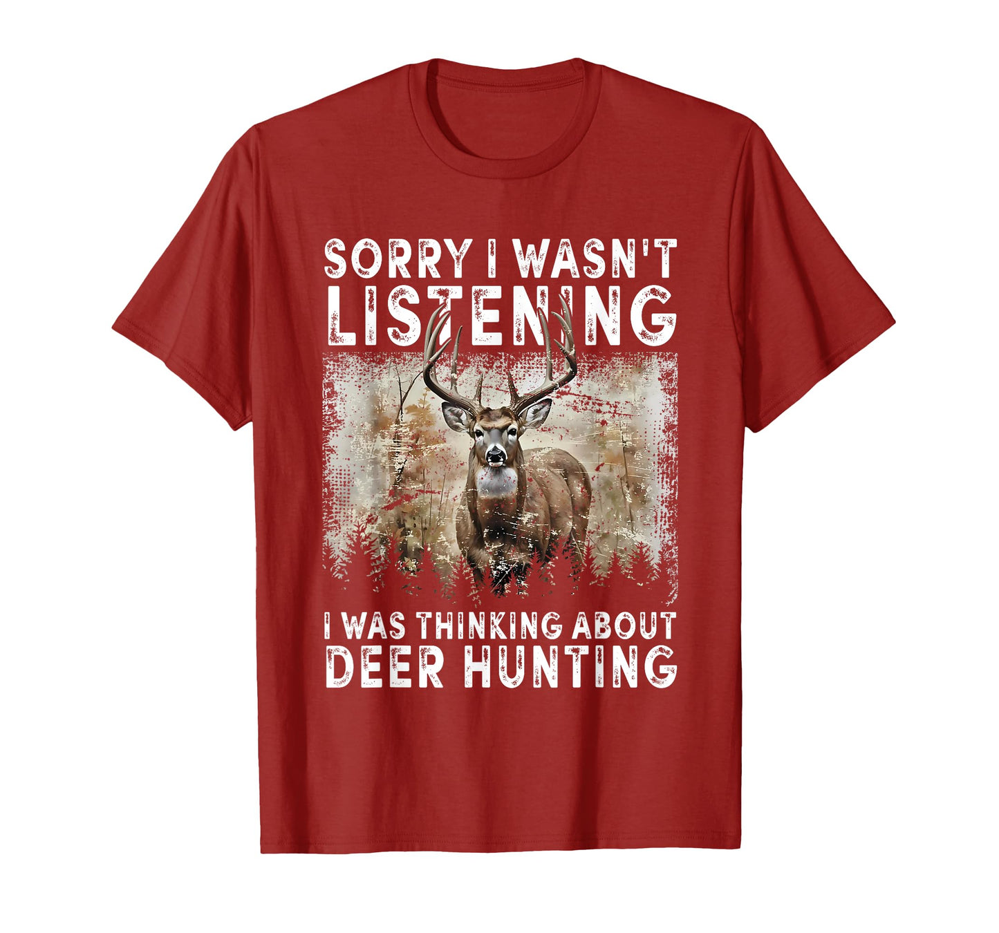Deer Hunting Art for Men Women Wildlife Hunter Deer Hunting T-Shirt