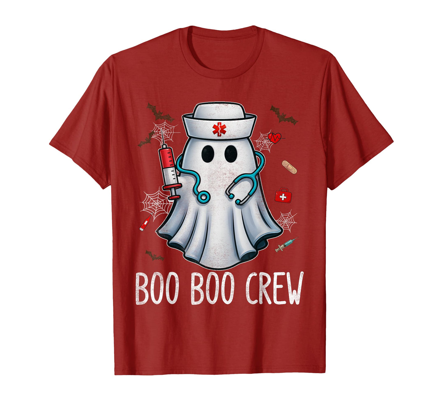 Boo Boo Crew Nurse Nursing Halloween Costumes Men Women T-Shirt