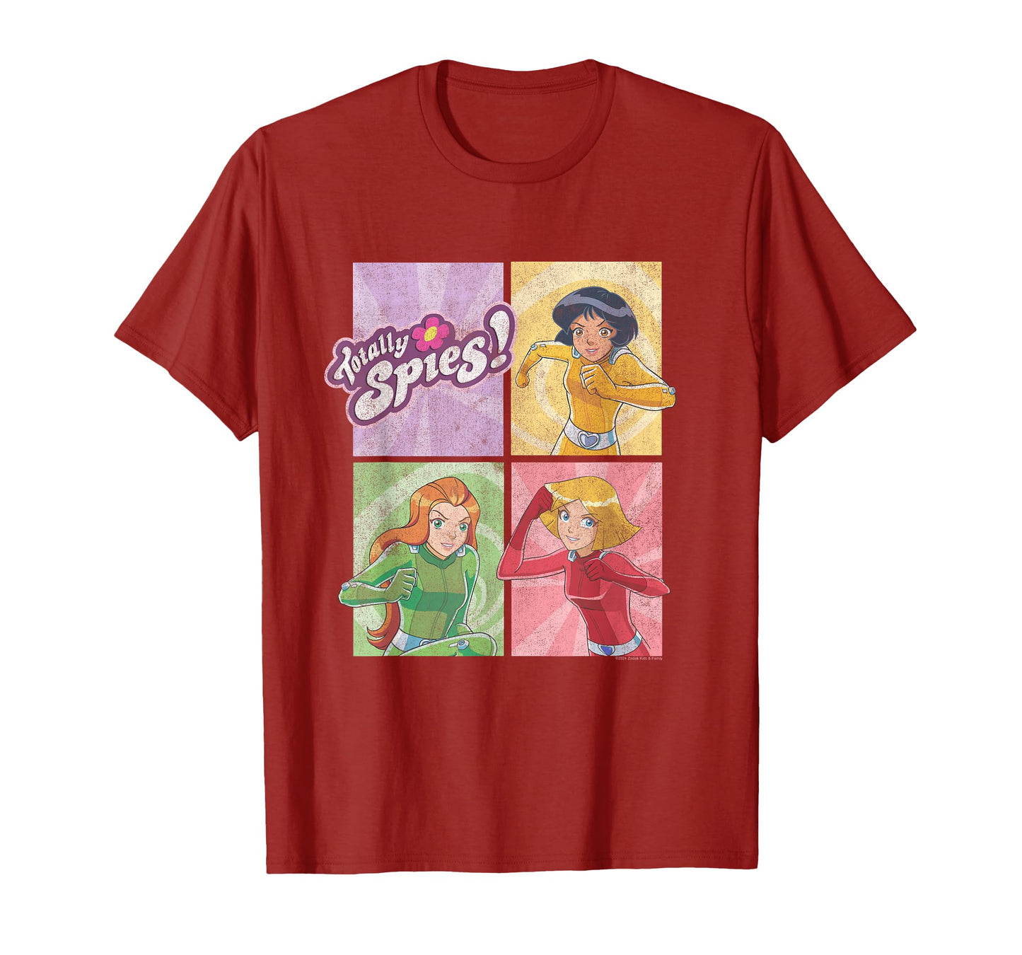 Totally Spies! Four Block Characters & Logo T-Shirt